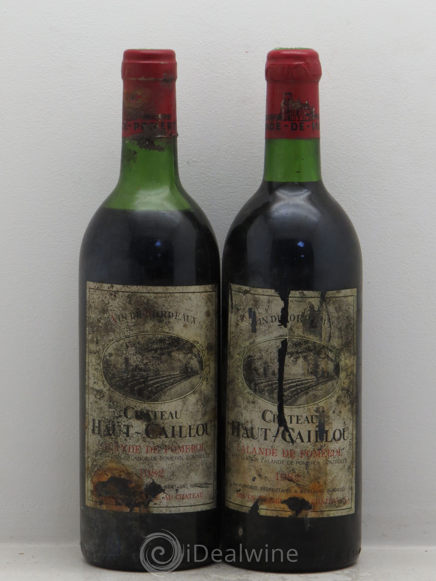 Bordeaux Lalande de Pomerol Château Haut Caillou 1982 - Posten von 2 Flaschen - 0