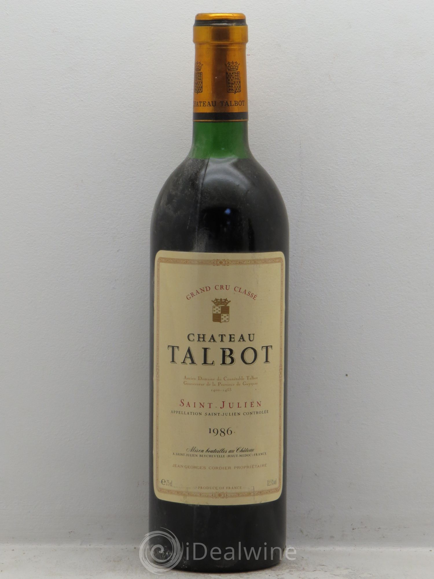 Château Talbot 4ème Grand Cru Classé 1986 - Lot de 1 bouteille - 0