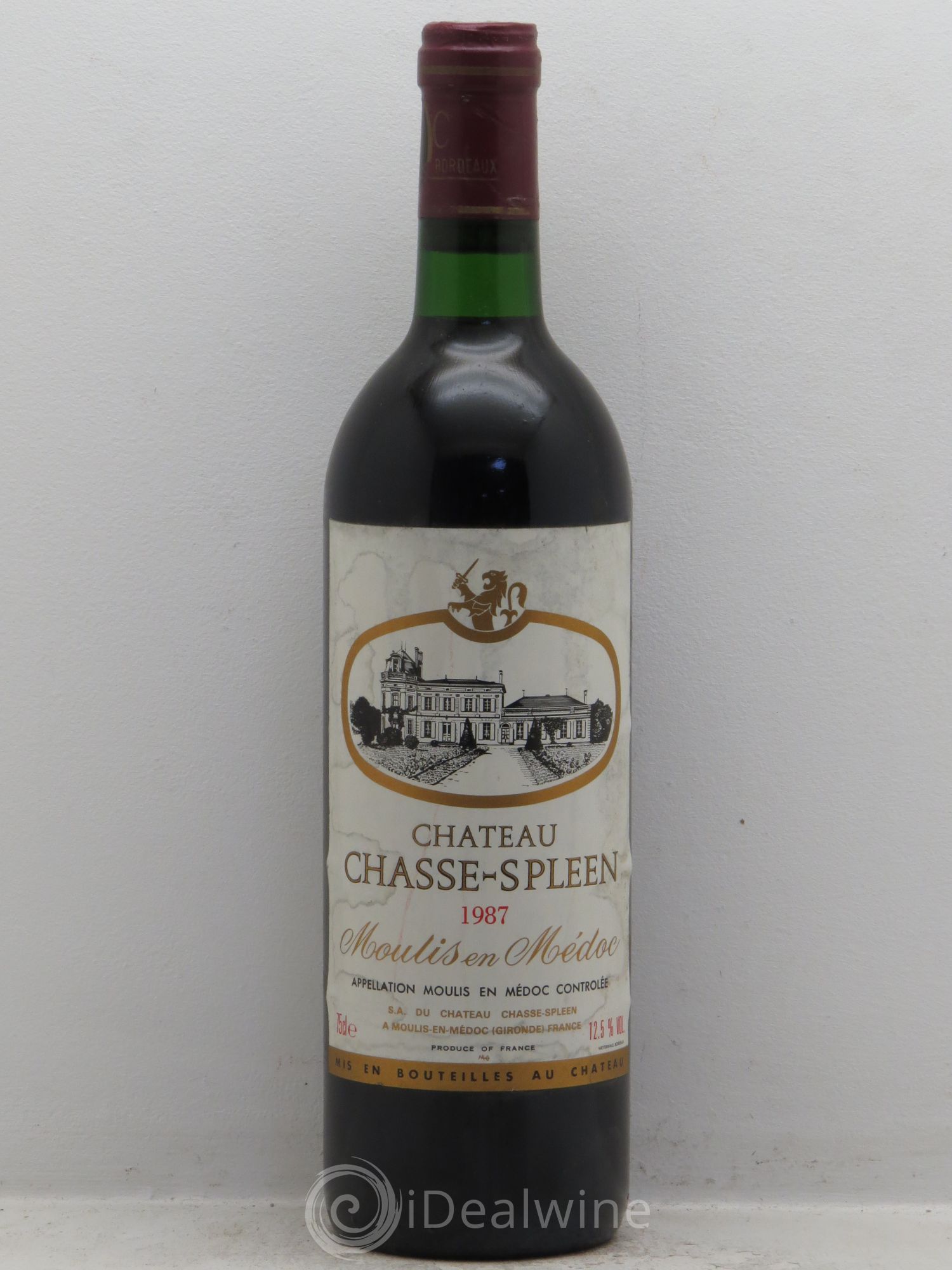 Château Chasse Spleen 1987 - Lot de 1 bouteille - 0