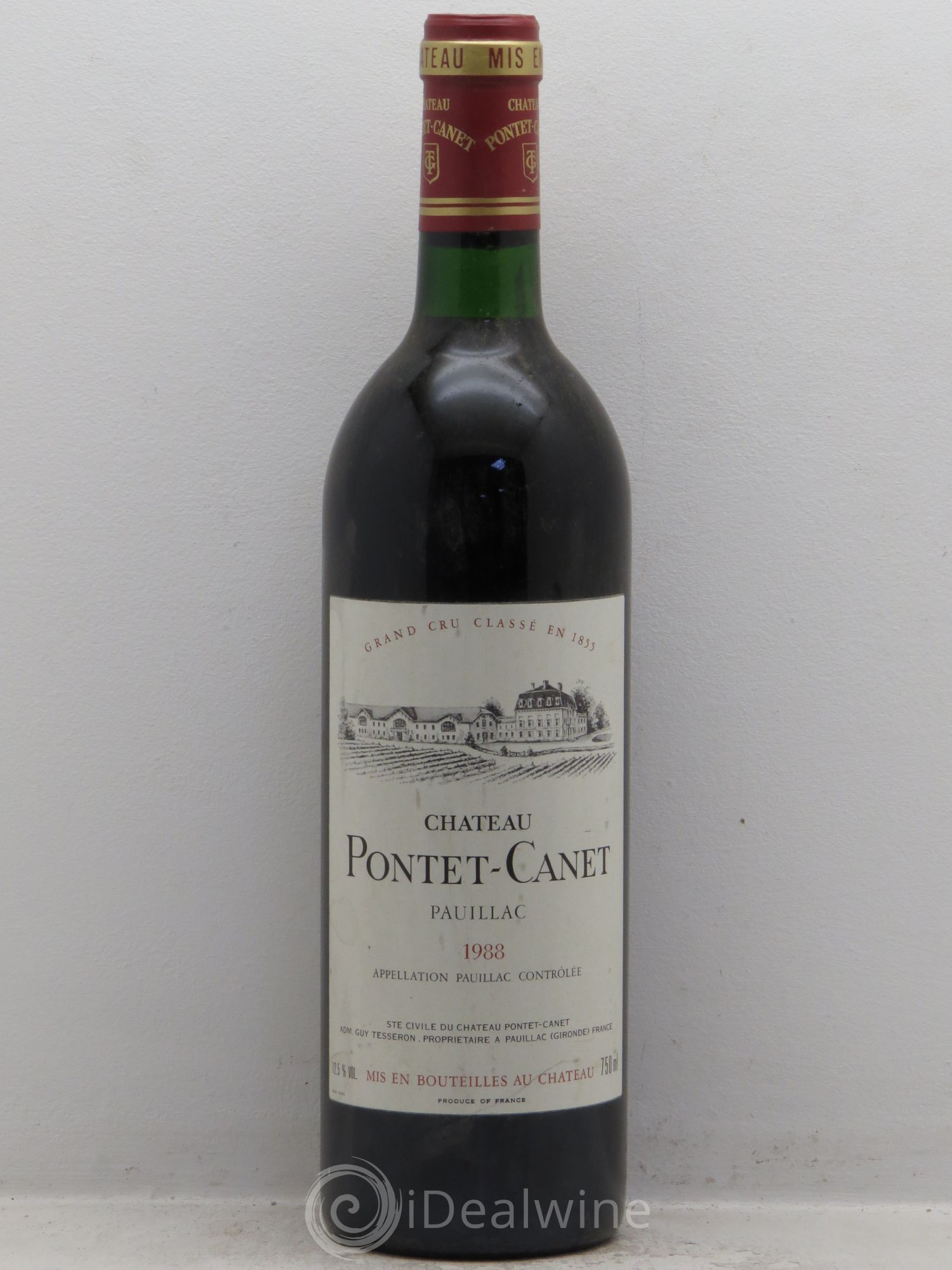 Château Pontet Canet 5ème Grand Cru Classé 1988 - Lot de 1 bouteille - 0