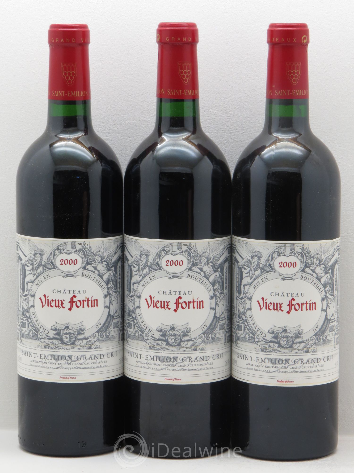 Saint-Émilion Château Vieux Fortin 2000 - Posten von 3 Flaschen - 0