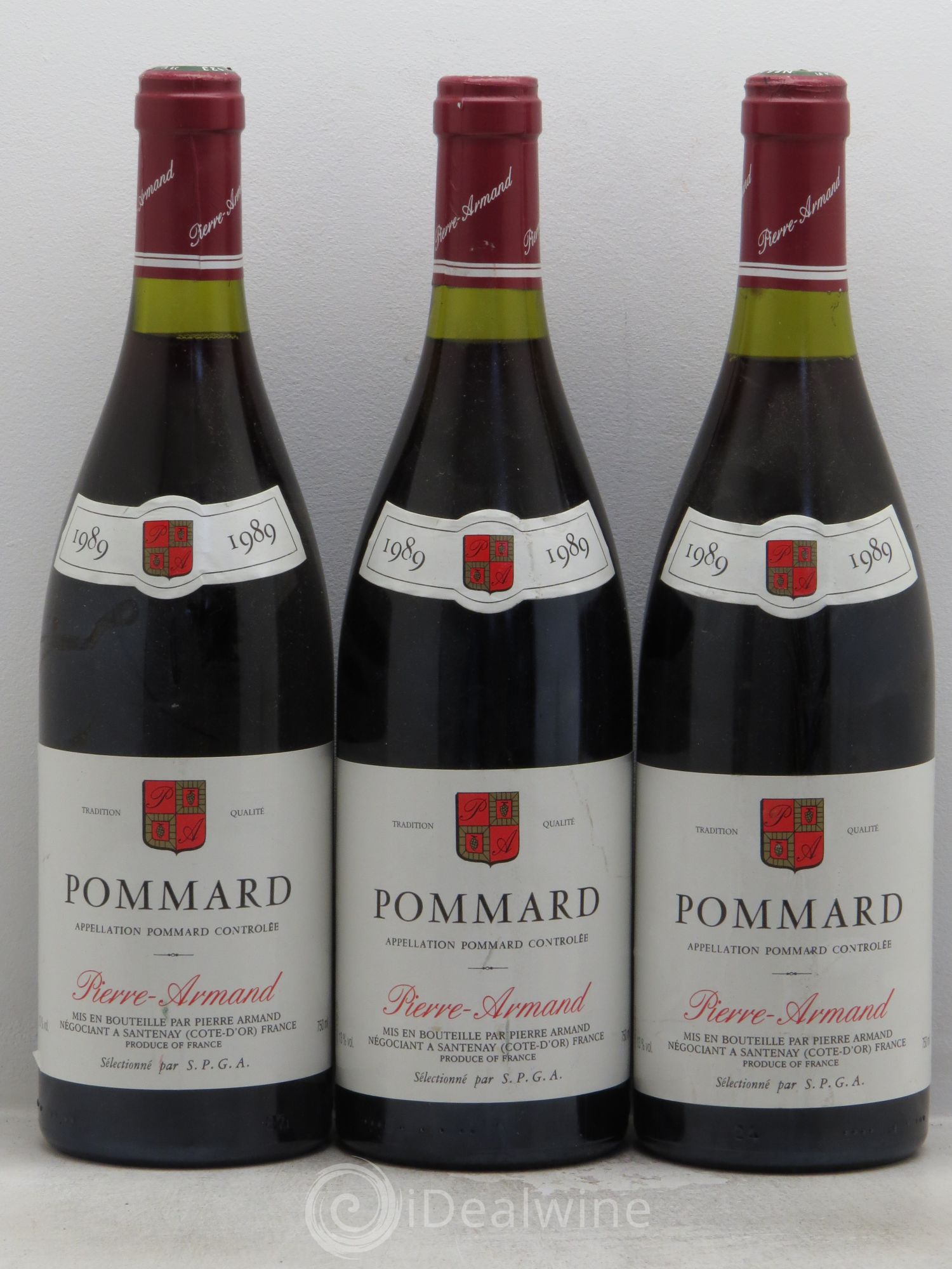 Pommard Pierre Armand 1989 - Lot de 3 bouteilles - 0