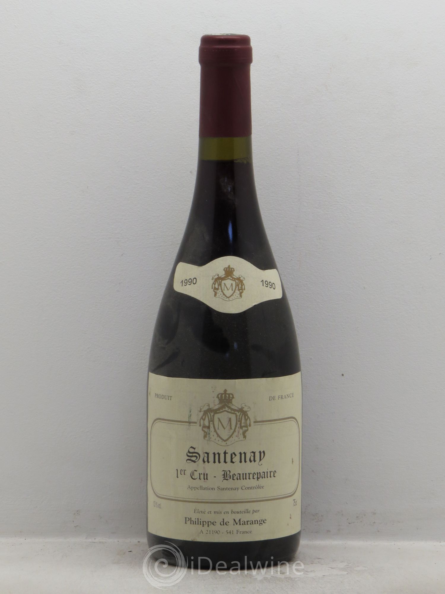 Santenay 1er Cru Beaurepaire Philippe de Marange 1990 - Posten von 1 Flasche - 0