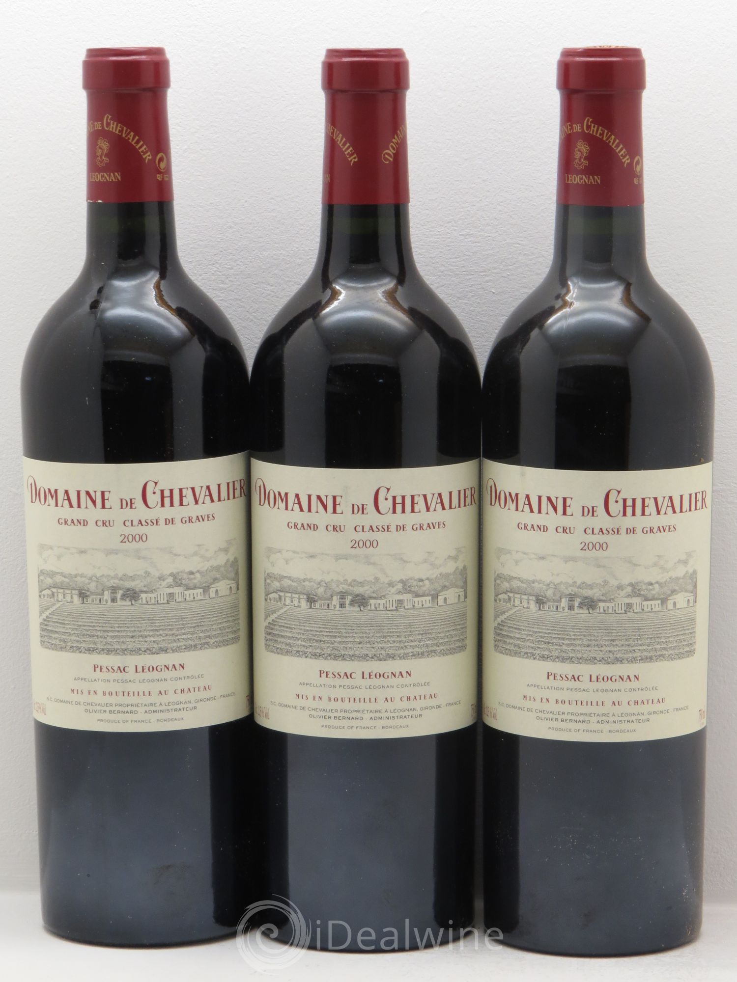 Domaine de Chevalier Cru Classé de Graves 2000 - Lot de 3 bouteilles - 0
