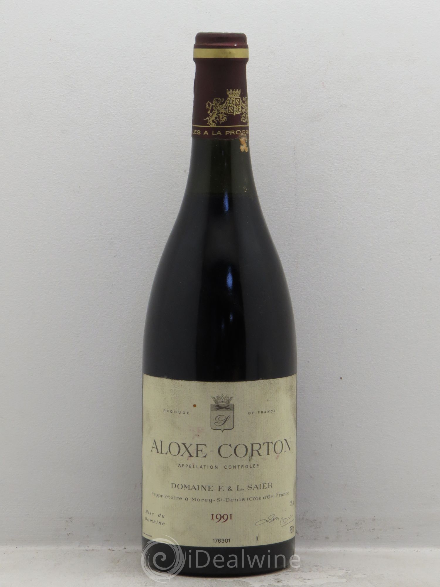 Aloxe-Corton Domaine F&L Saier 1991 - Posten von 1 Flasche - 0