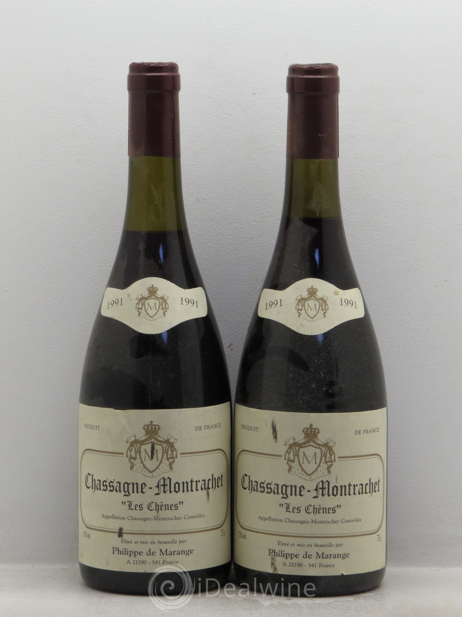 Chassagne-Montrachet Les Chênes Philippe de Maranges 1991 - Posten von 2 Flaschen - 0