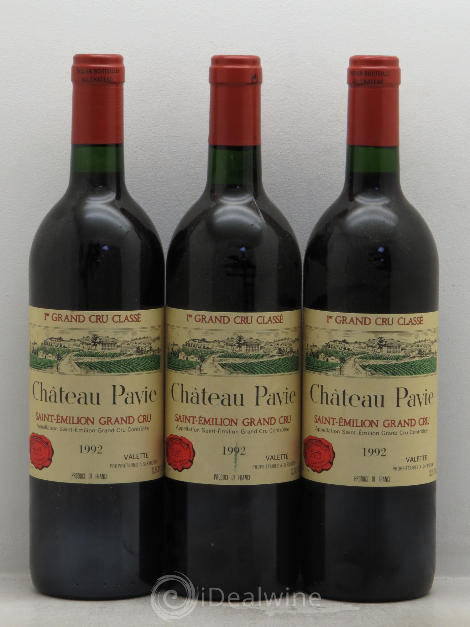 Château Pavie 1er Grand Cru Classé A 1992 - Lot de 3 bouteilles - 0
