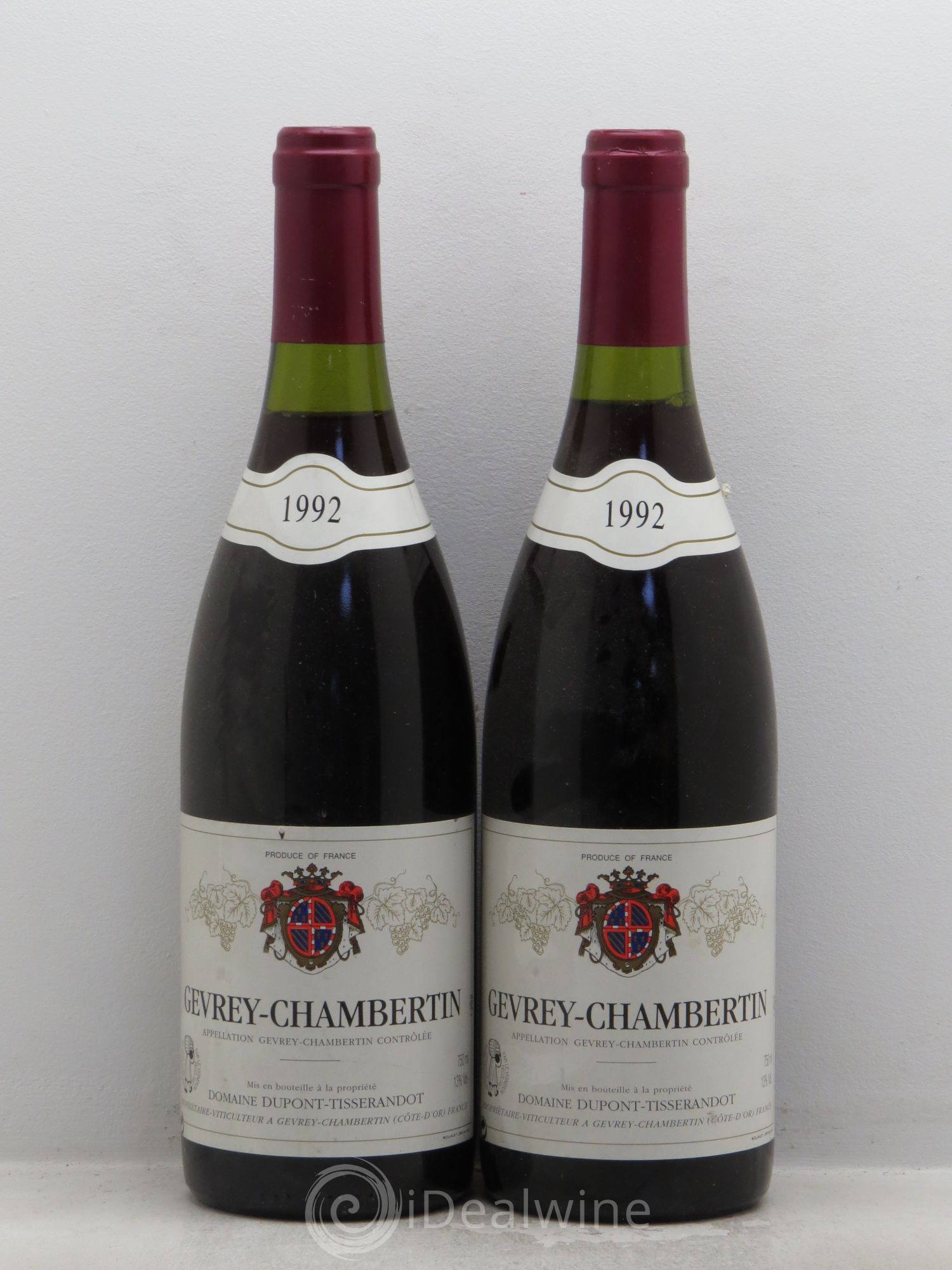Gevrey-Chambertin Dupont-Tisserandot (Domaine) 1992 - Lot de 2 bouteilles - 0