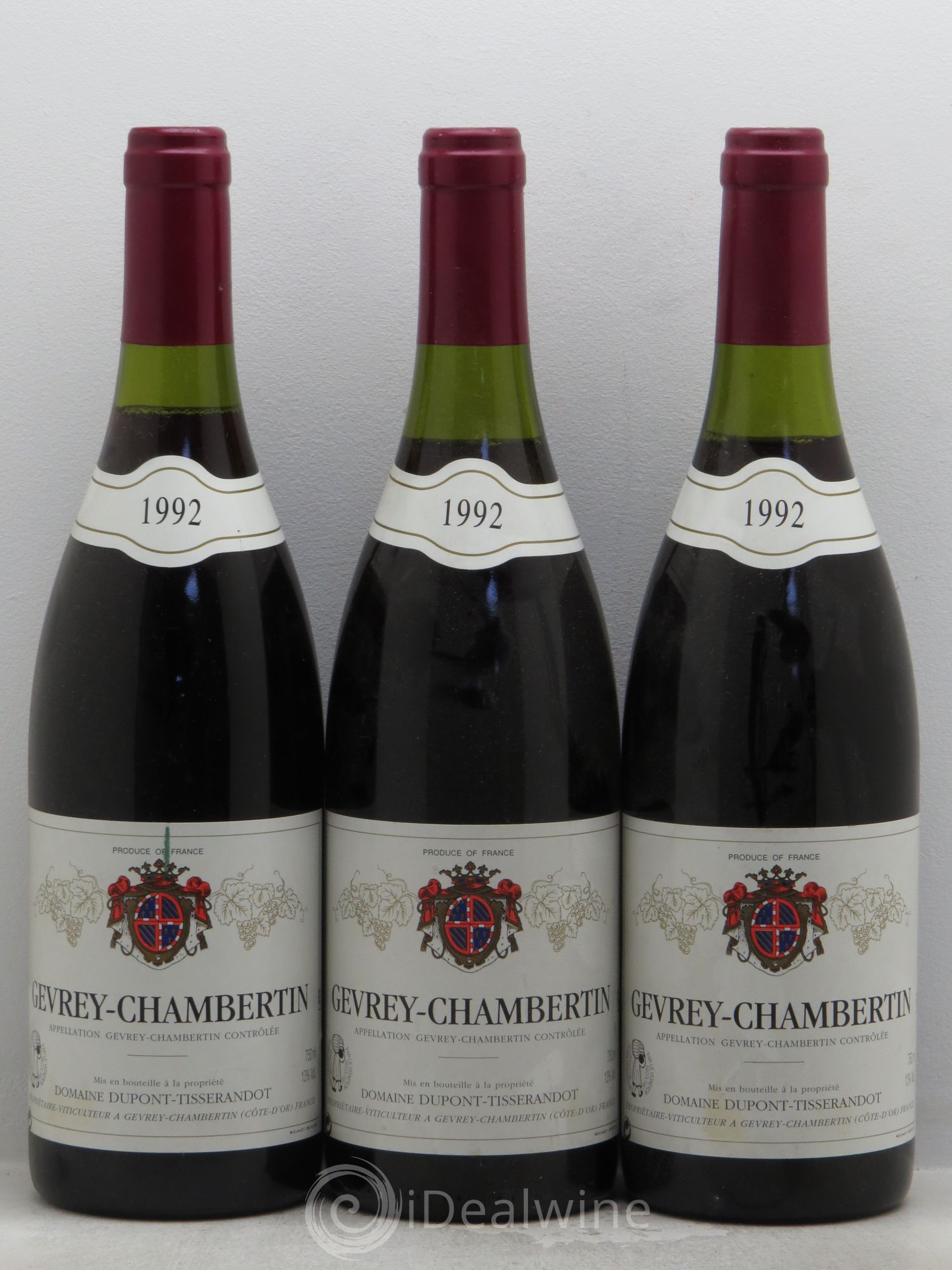 Gevrey-Chambertin Dupont-Tisserandot (Domaine) 1992 - Lot de 3 bouteilles - 0
