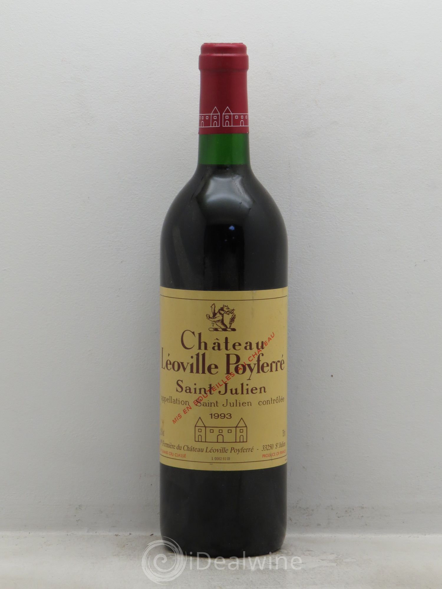 Château Léoville Poyferré 2ème Grand Cru Classé 1993 - Lot de 1 bouteille - 0