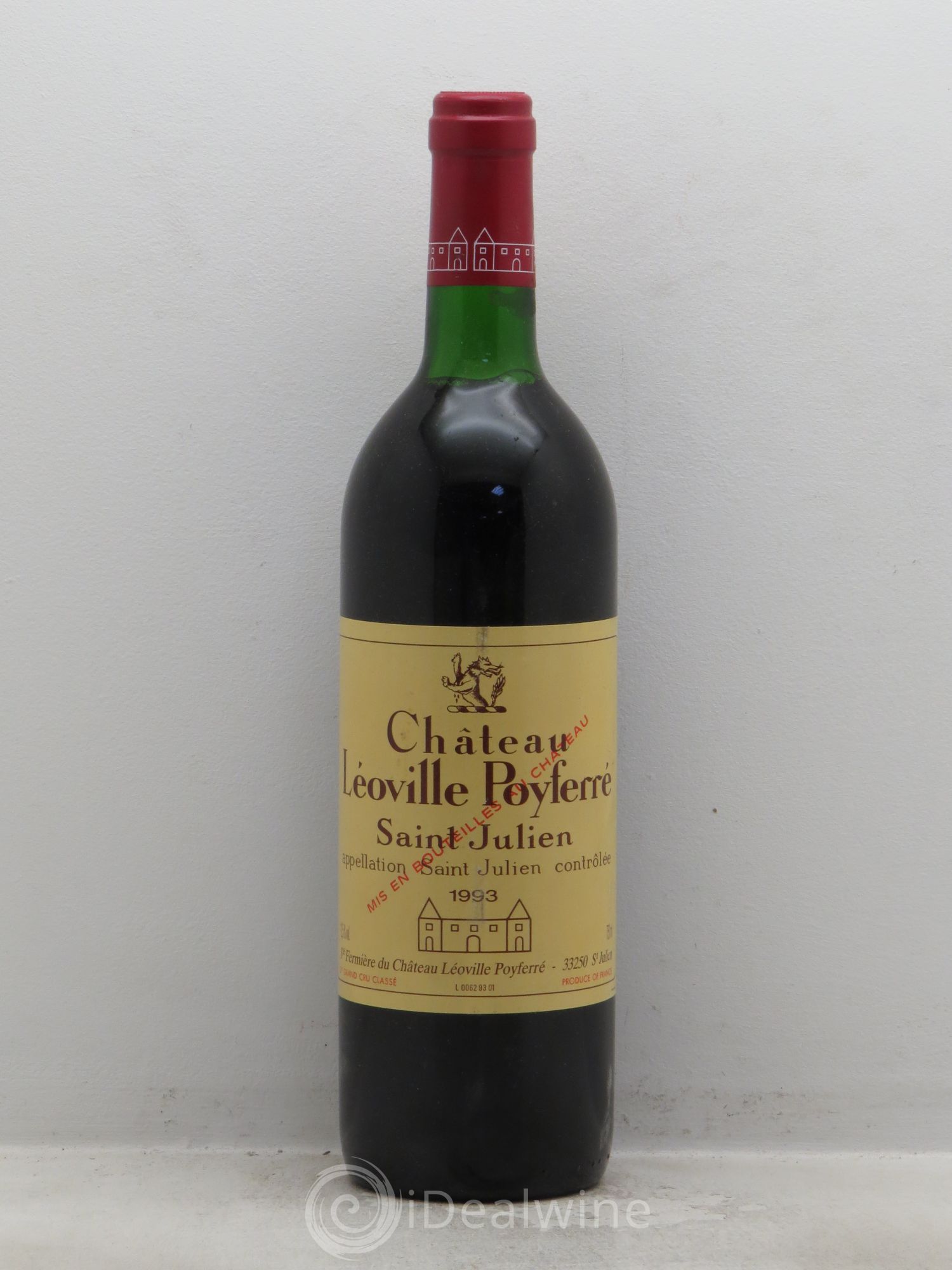 Château Léoville Poyferré 2ème Grand Cru Classé 1993 - Lot de 1 bouteille - 0