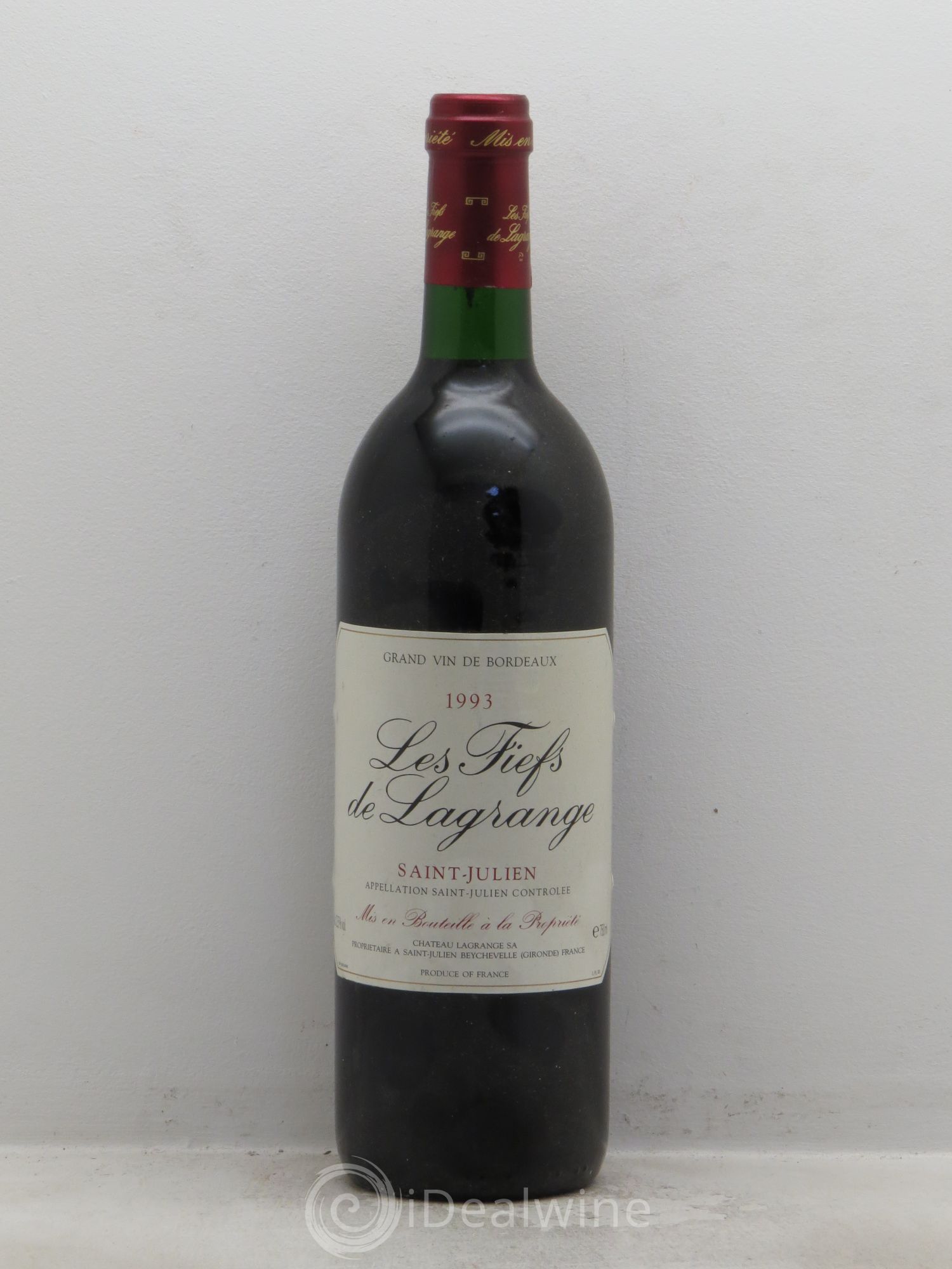 Les Fiefs de Lagrange Second Vin 1993 - Lot de 1 bouteille - 0