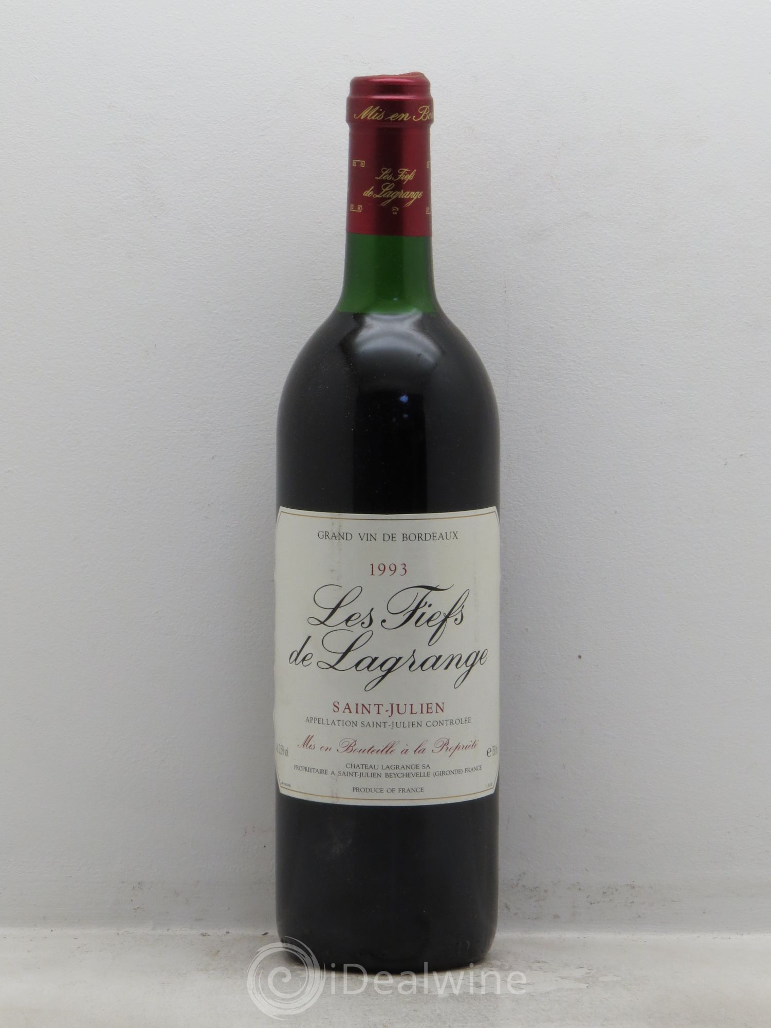 Les Fiefs de Lagrange Second Vin 1993 - Lot de 1 bouteille - 0