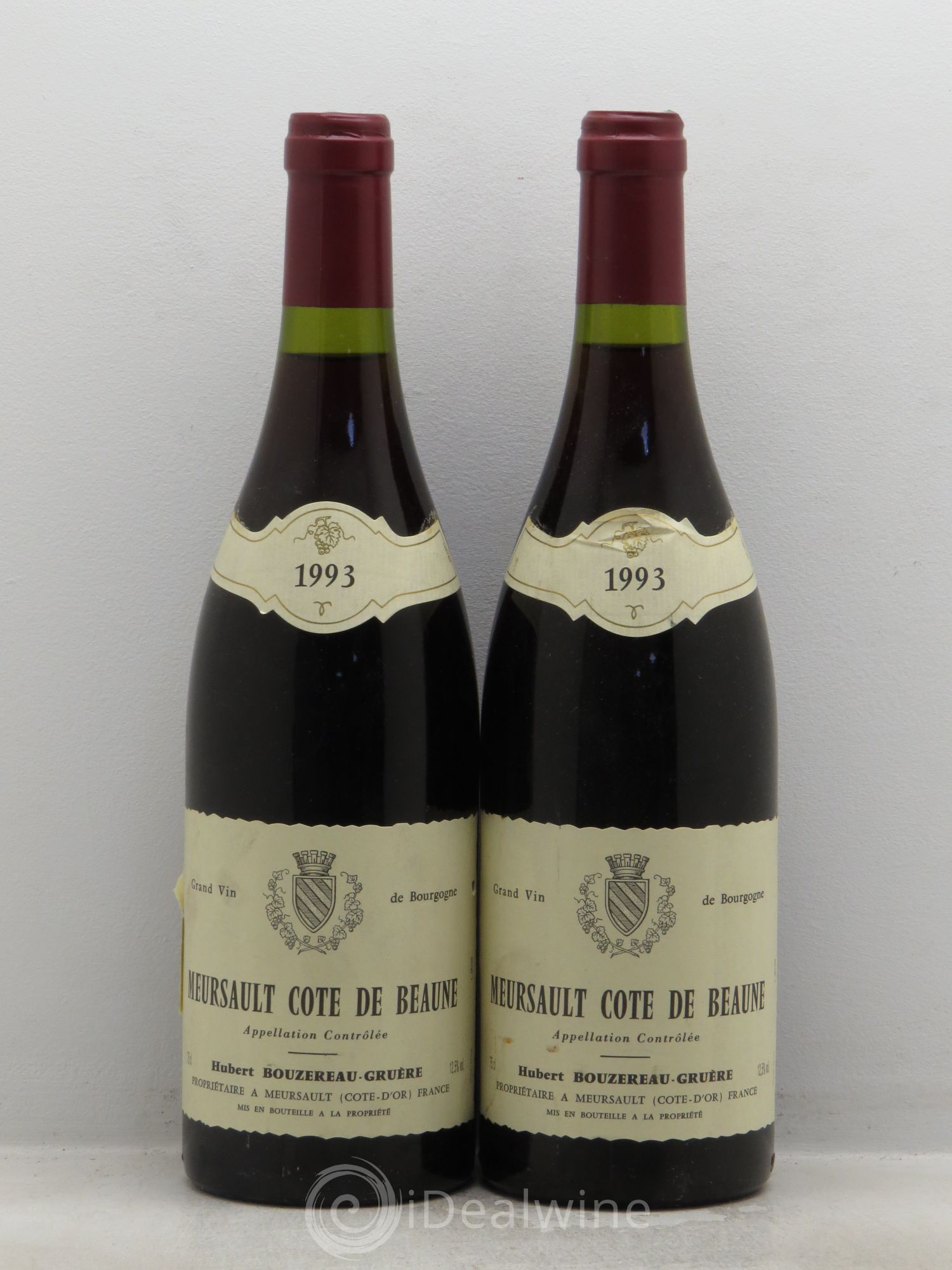 Meursault Hubert Bouzereau Gruère 1993 - Posten von 2 Flaschen - 0