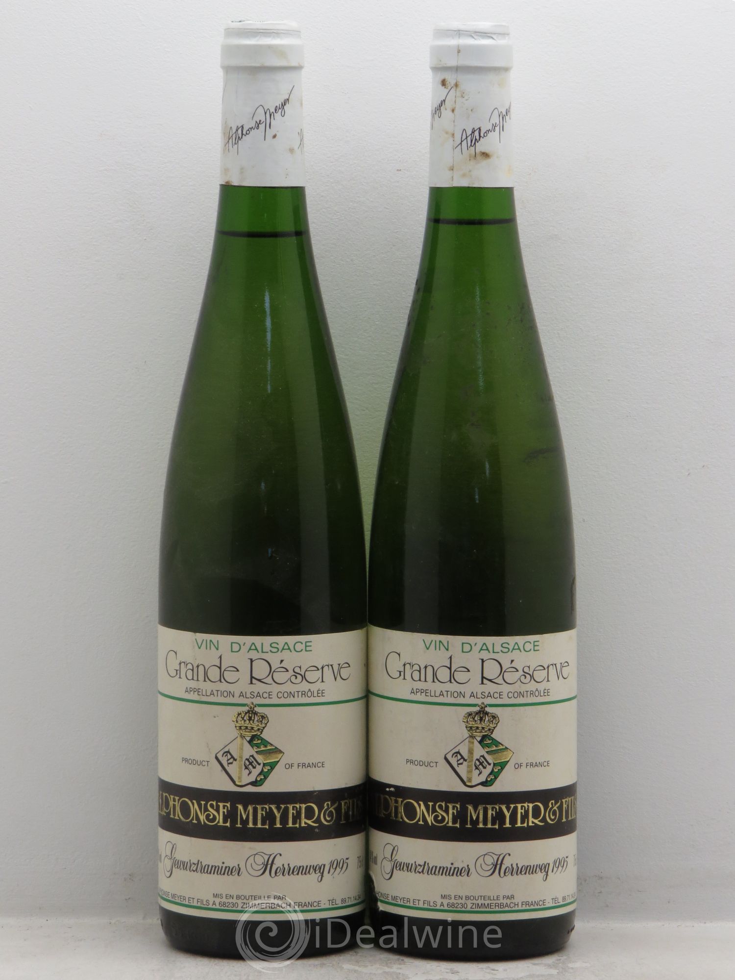 Gewurztraminer Herrenweg Grande réserve Alphonse Meyer et fils 1995 - Posten von 2 Flaschen - 0