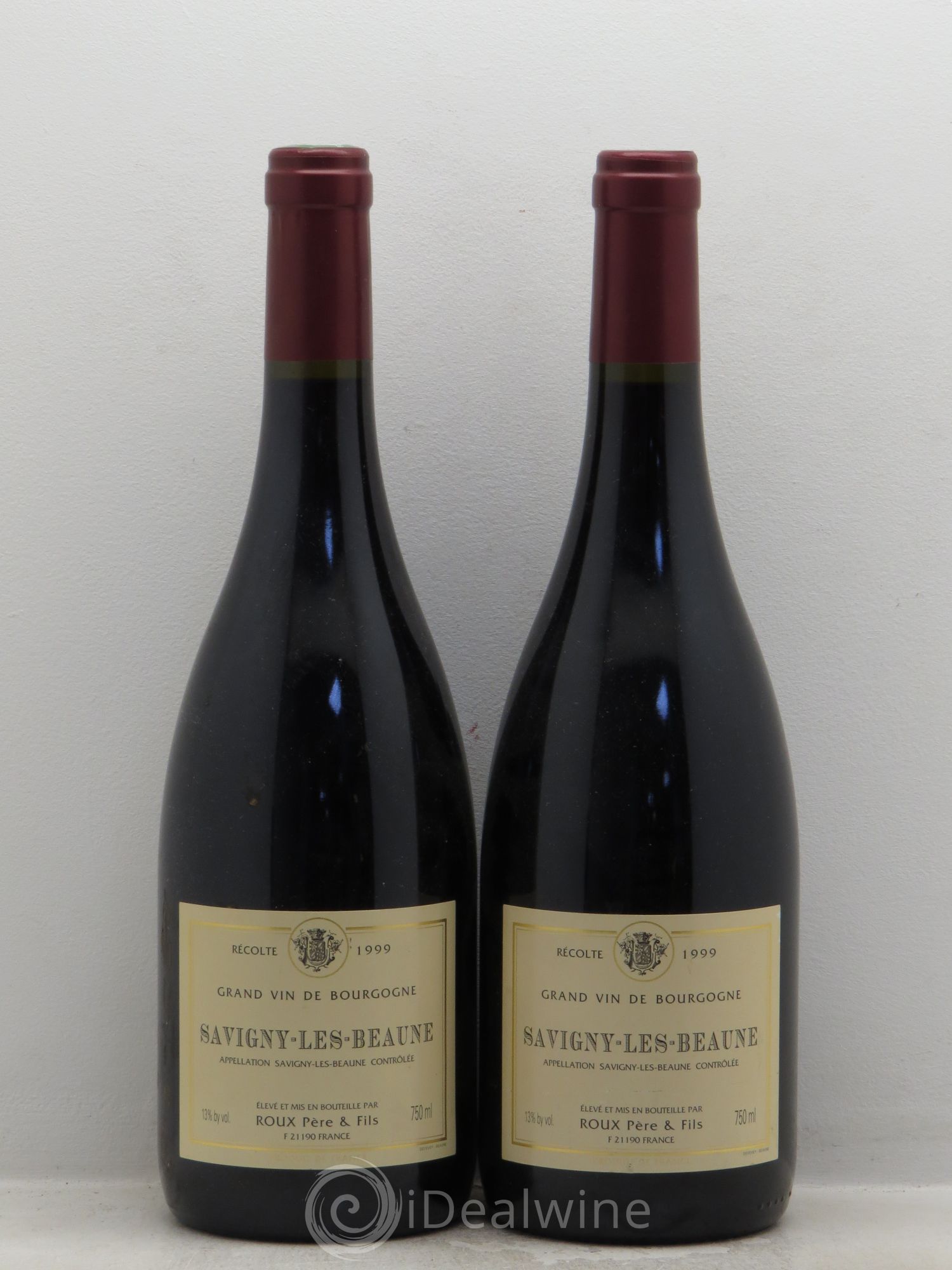 Savigny-lès-Beaune Les beaune Roux père et fils 1999 - Posten von 2 Flaschen - 0