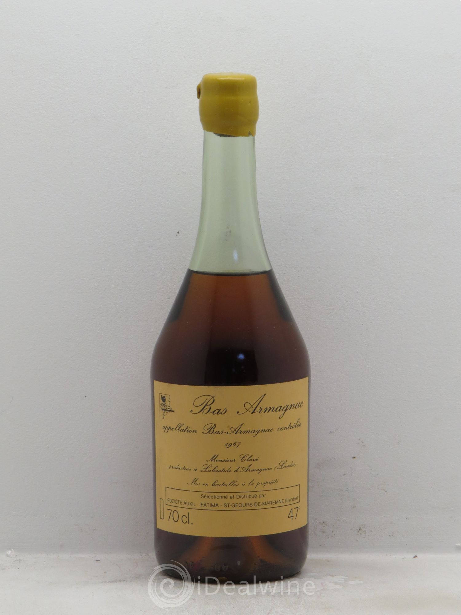 Bas-Armagnac M. Clavé 47° 1967 - Posten von 1 Flasche - 0
