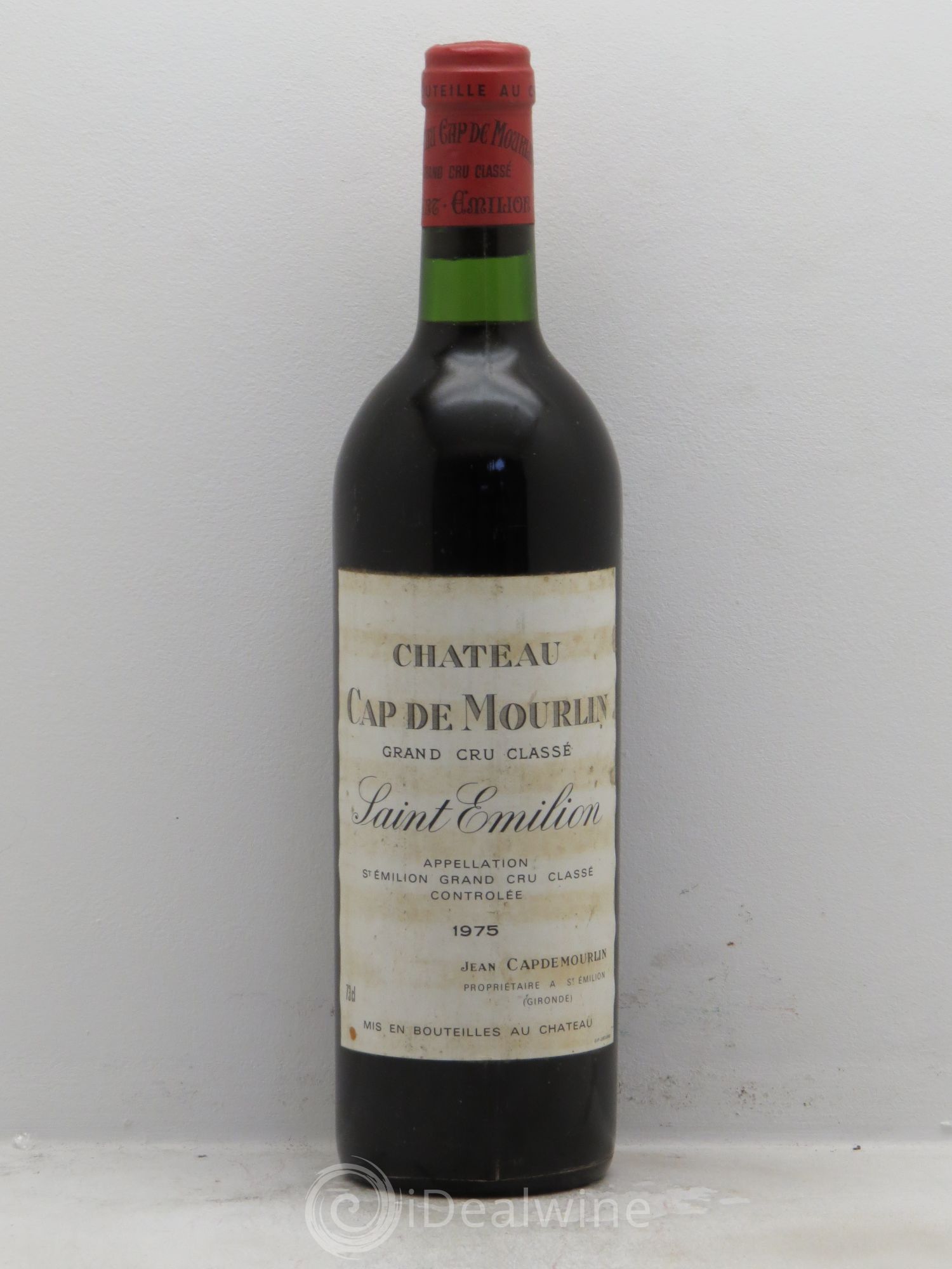 Château Cap de Mourlin Grand Cru Classé 1975 - Lot de 1 bouteille - 0