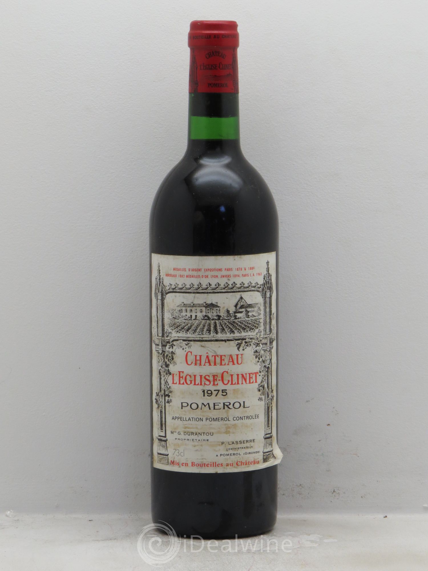 Château l' Église Clinet 1975 - Lot de 1 bouteille - 0