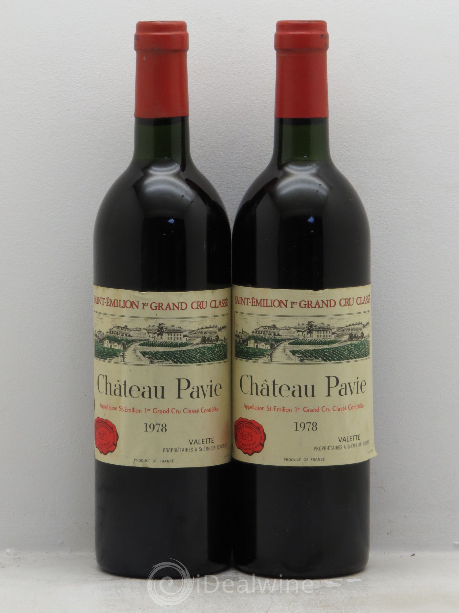 Château Pavie 1er Grand Cru Classé A 1978 - Lot de 2 bouteilles - 0
