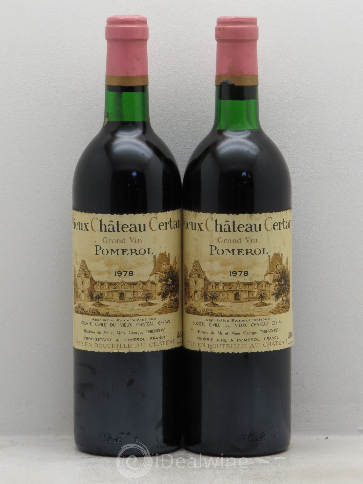 Vieux Château Certan 1978 - Lot de 2 bouteilles - 0
