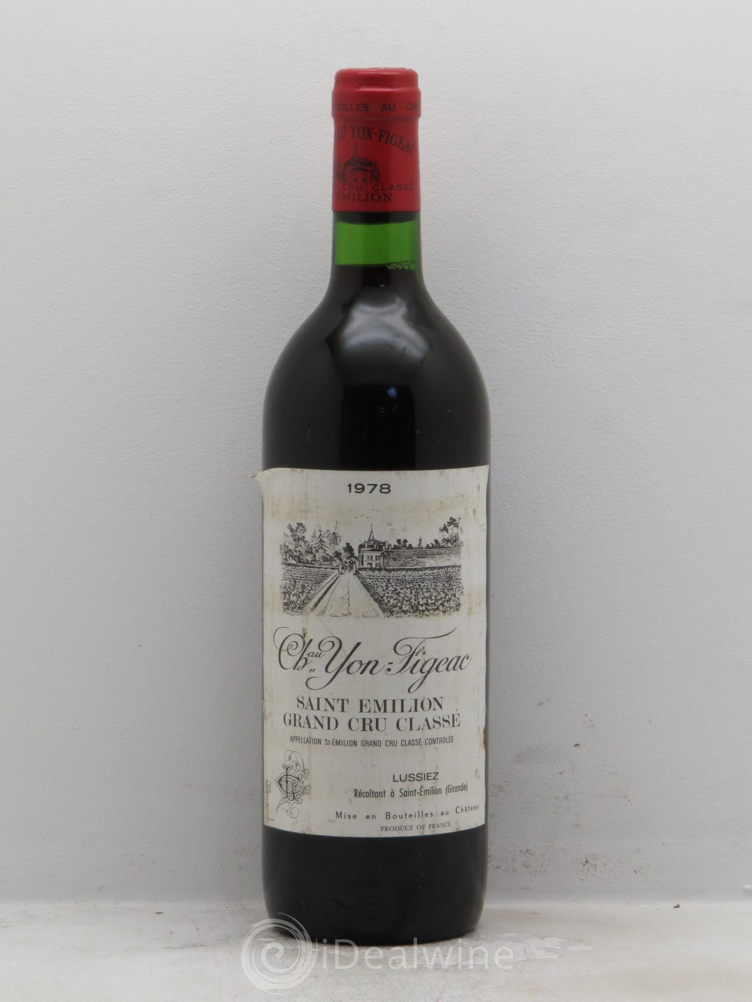 Château Yon Figeac Grand Cru Classé 1978 - Lot de 1 bouteille - 0
