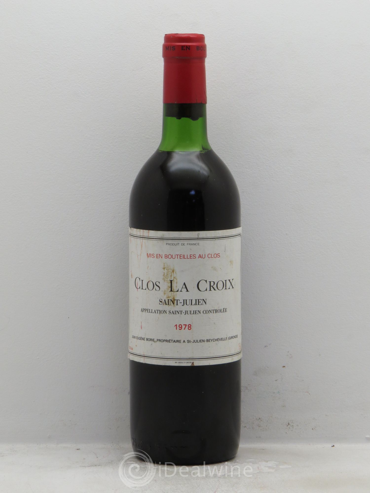 Saint-Julien Clos la Croix 1978 - Posten von 1 Flasche - 0