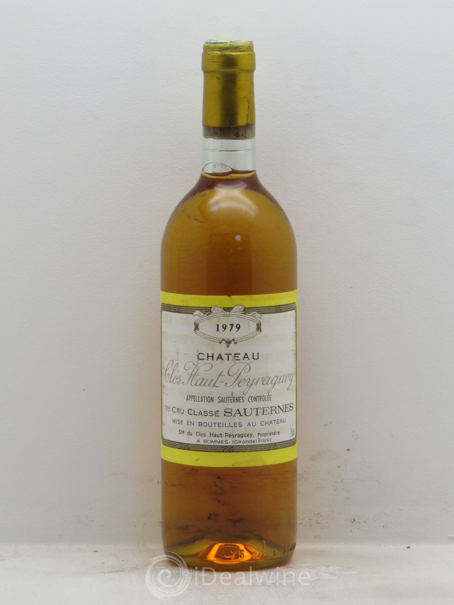 Sauternes Château Haut Peyraguey 1979 - Posten von 1 Flasche - 0