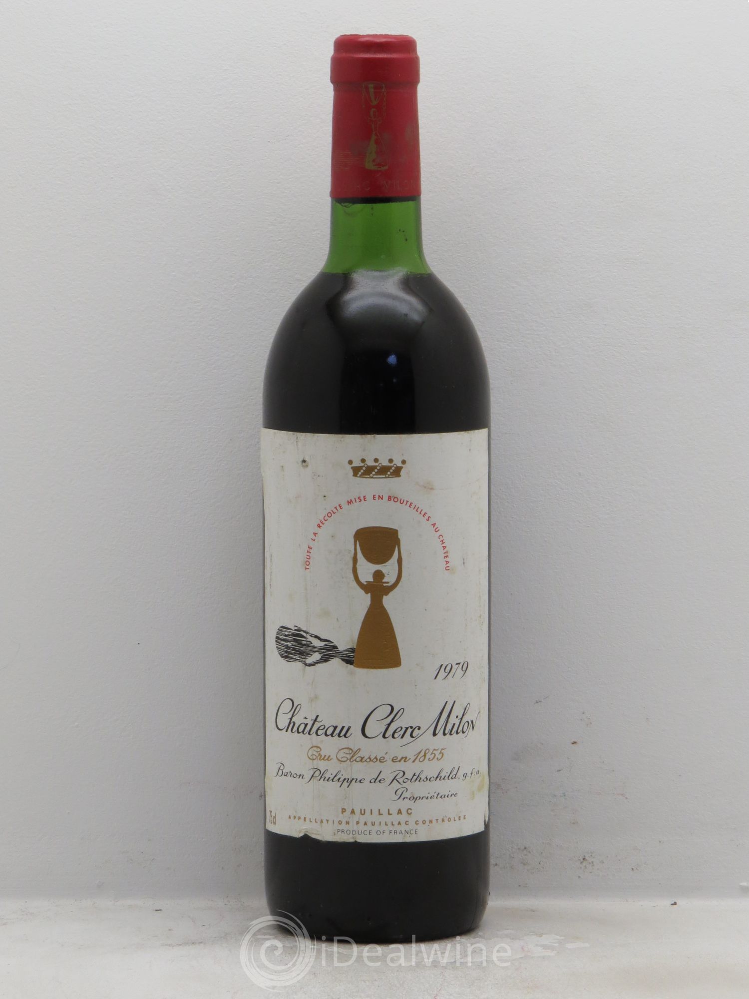 Château Clerc Milon 5ème Grand Cru Classé 1979 - Lot de 1 bouteille - 0