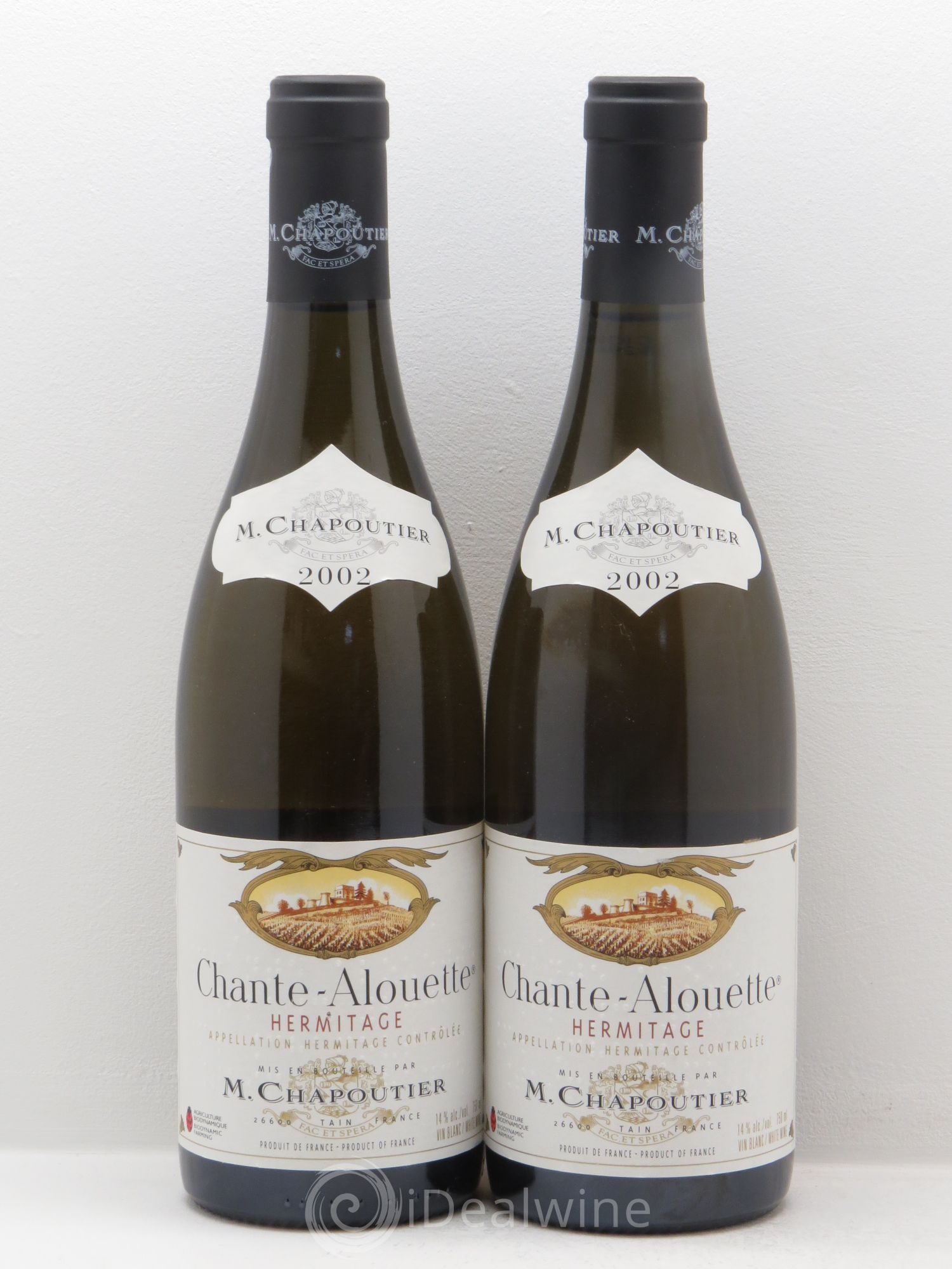 Hermitage Chante Alouette Chapoutier 2002 - Posten von 2 Flaschen - 0