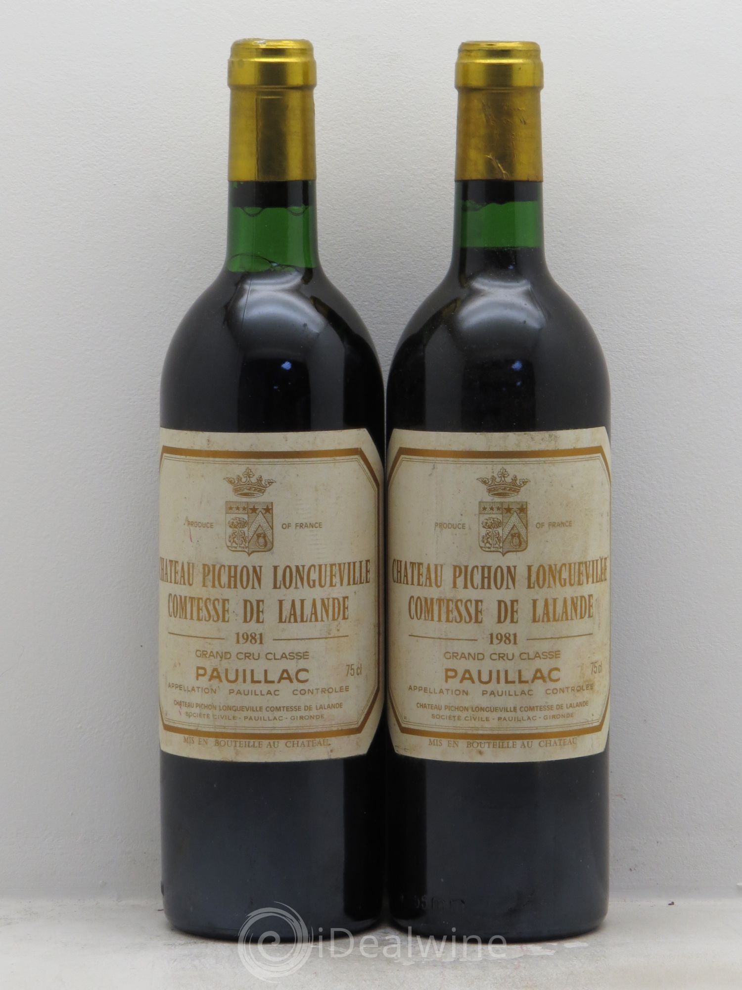 Château Pichon Longueville Comtesse de Lalande 2ème Grand Cru Classé 1981 - Lot de 2 bouteilles - 0