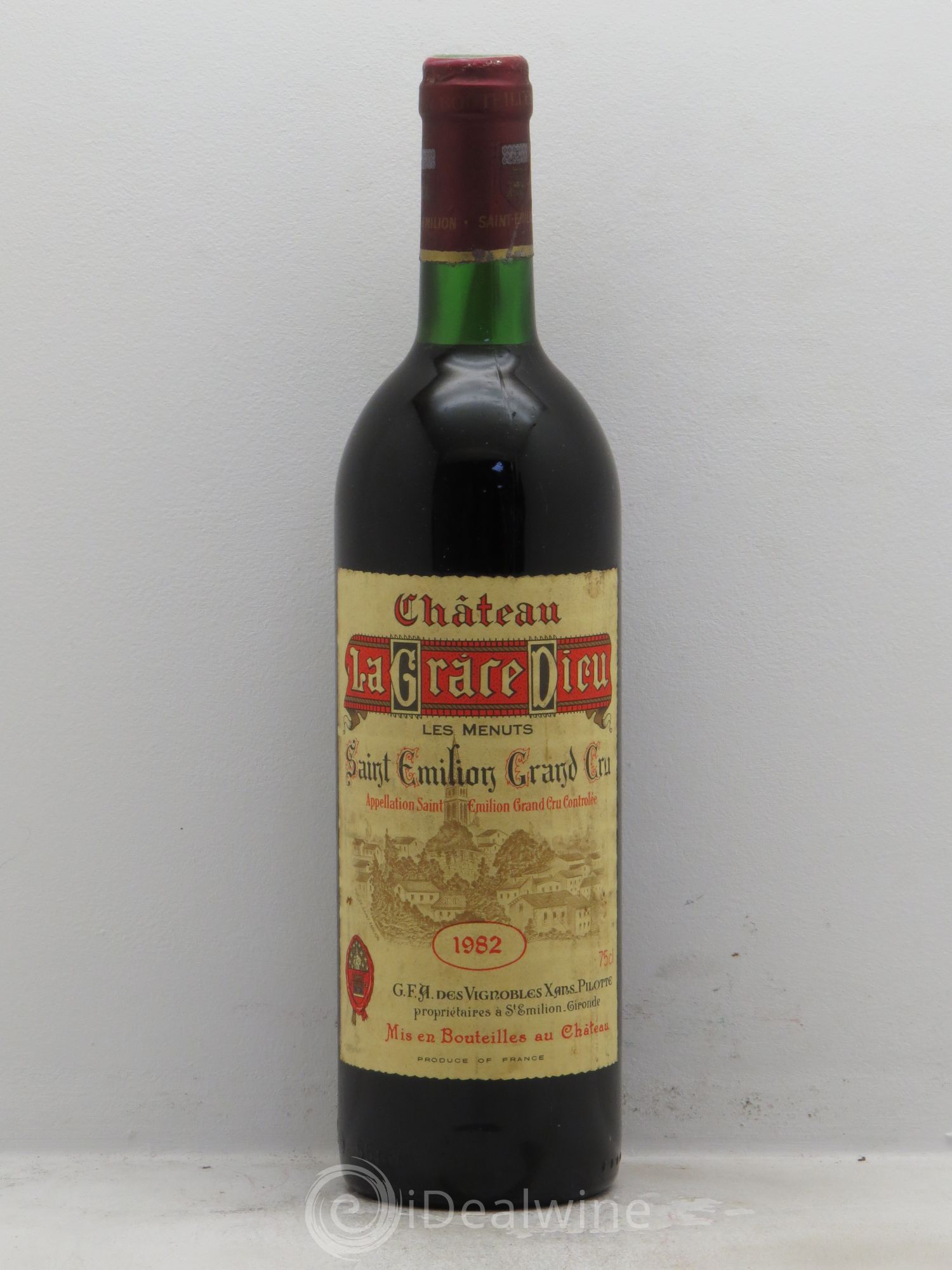 Château la Grâce Dieu les Menuts 1982 - Lot de 1 bouteille - 0