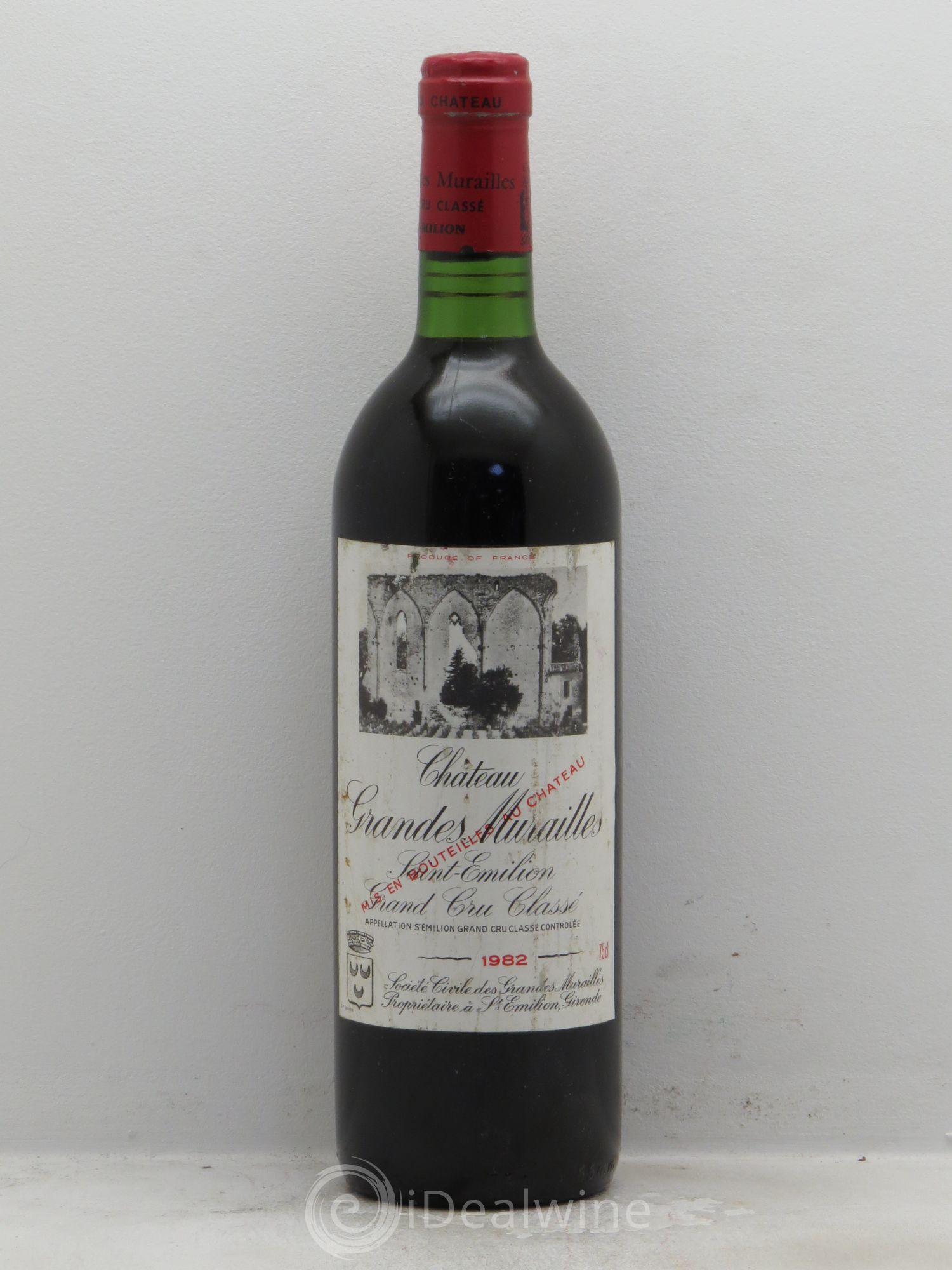 Château les Grandes Murailles Grand Cru Classé 1987 - Lot de 1 bouteille - 0