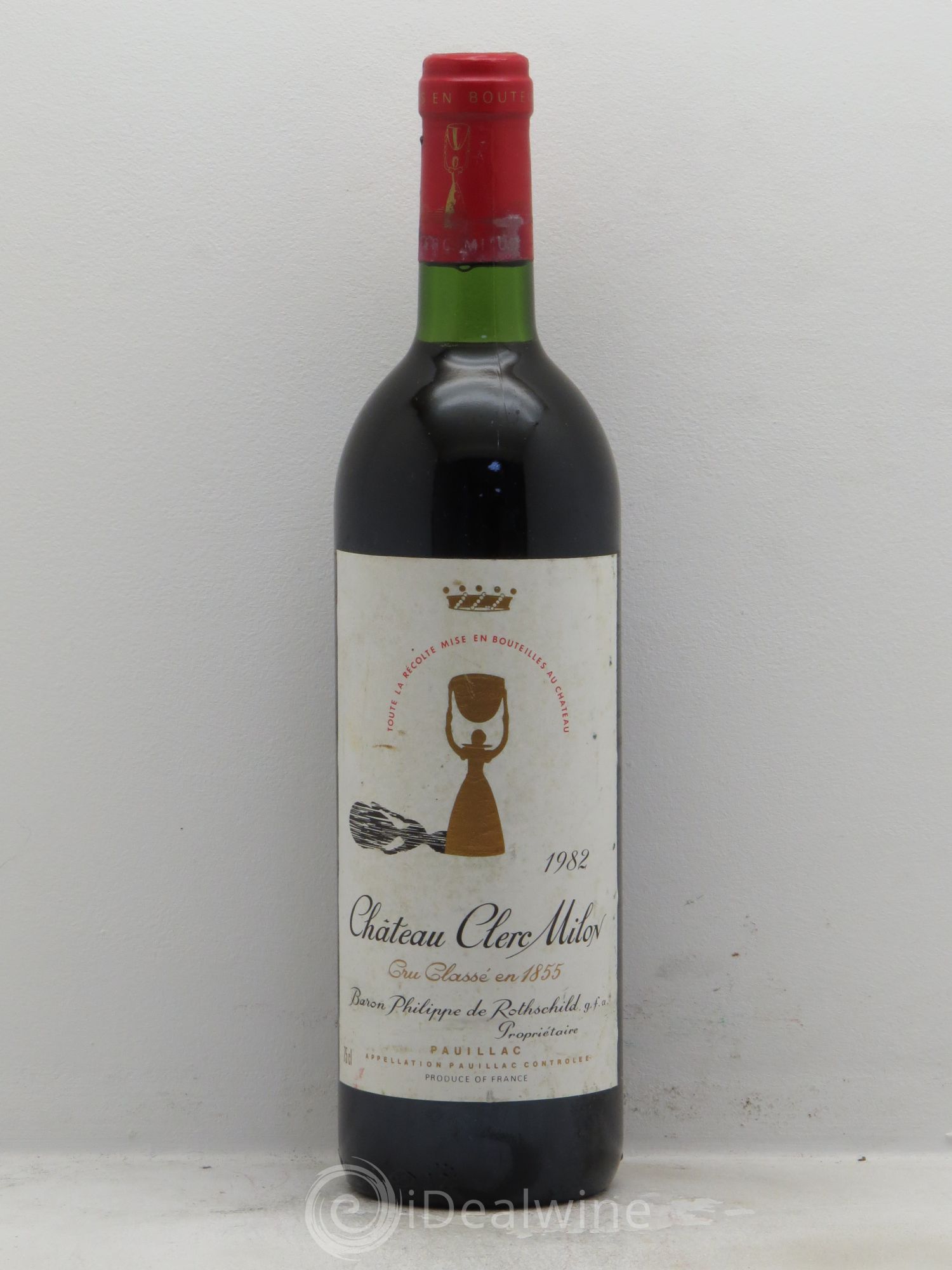 Château Clerc Milon 5ème Grand Cru Classé 1982 - Lot de 1 bouteille - 0