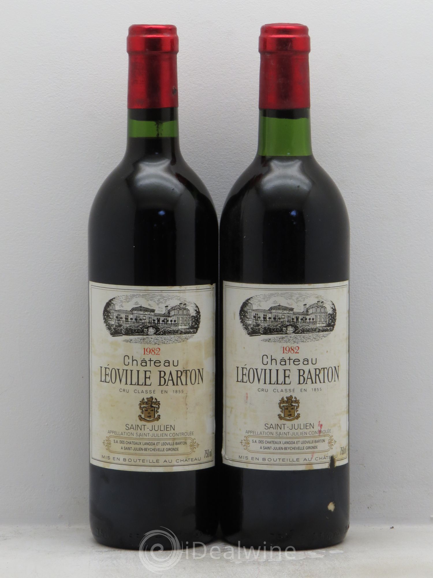 Château Léoville Barton 2ème Grand Cru Classé 1982 - Lot de 2 bouteilles - 0