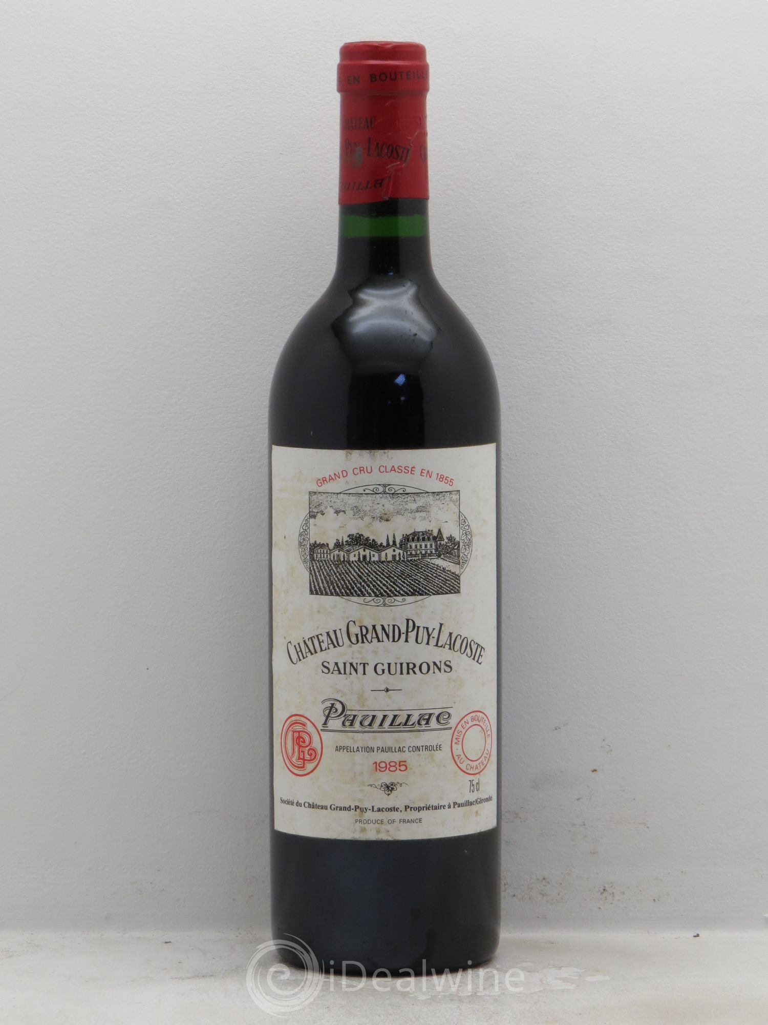 Château Grand Puy Lacoste 5ème Grand Cru Classé 1985 - Lot de 1 bouteille - 0