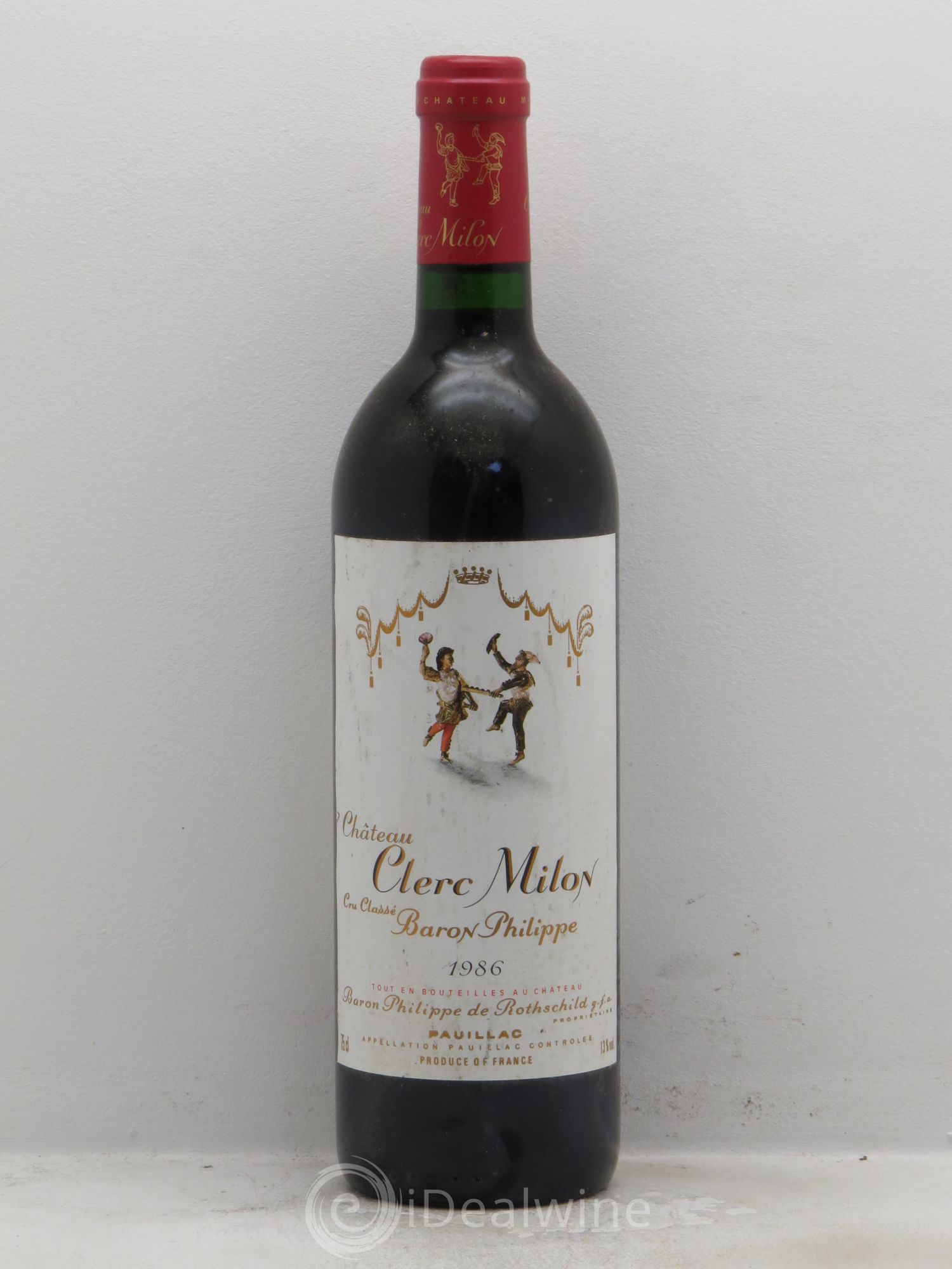 Château Clerc Milon 5ème Grand Cru Classé 1986 - Lot de 1 bouteille - 0