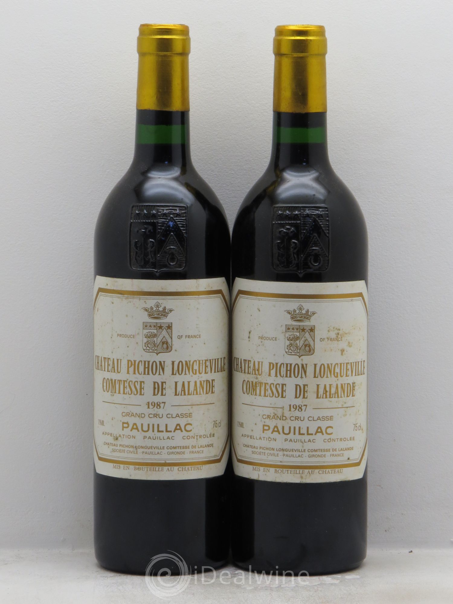Château Pichon Longueville Comtesse de Lalande 2ème Grand Cru Classé 1987 - Lot de 2 bouteilles - 0