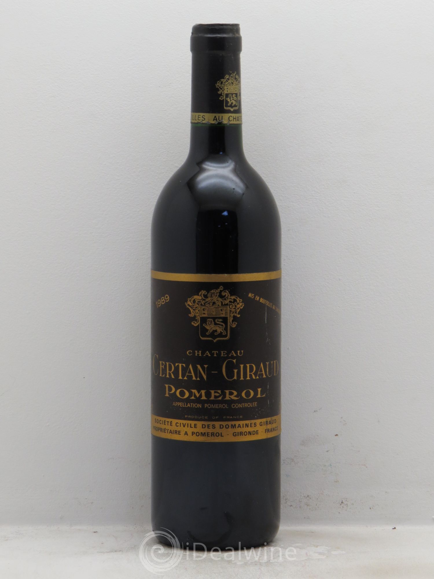 Château Certan Giraud 1989 - Lot de 1 bouteille - 0