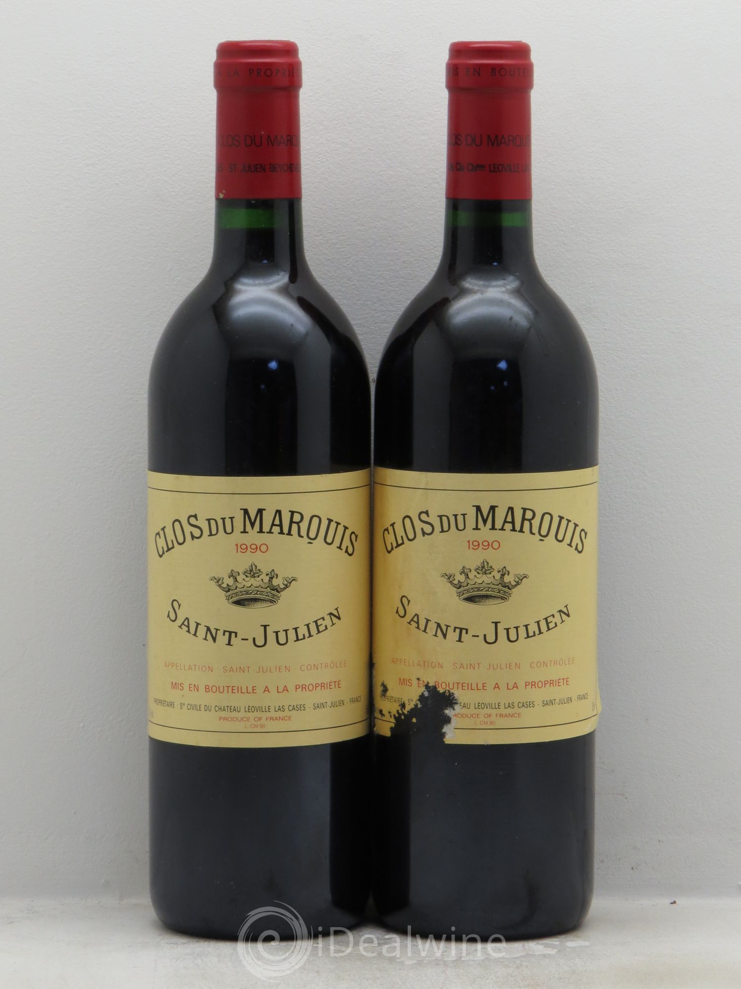 Clos du Marquis 1990 - Lot de 2 bouteilles - 0