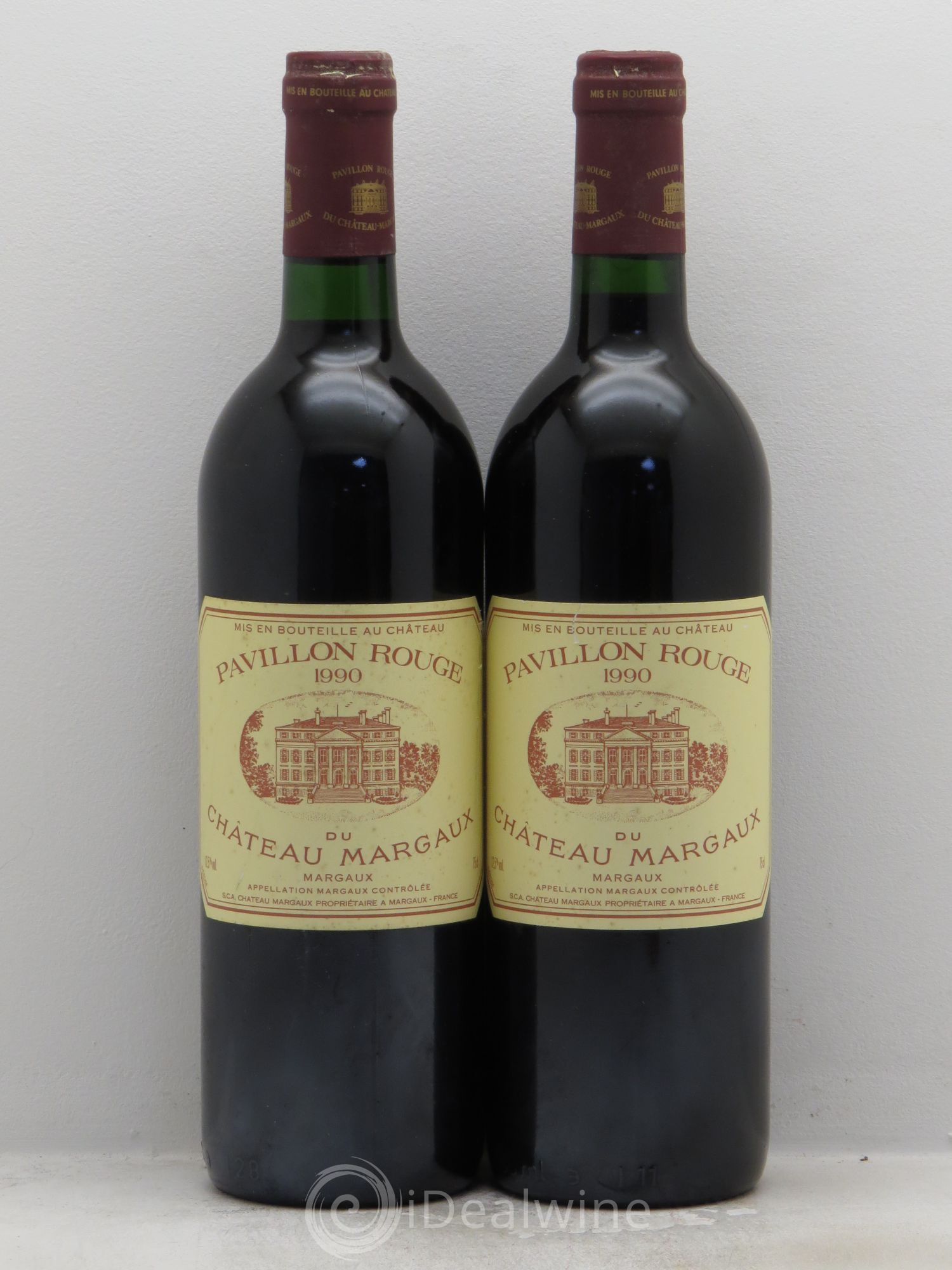 Pavillon Rouge du Château Margaux Second Vin 1990 - Lot de 2 bouteilles - 0