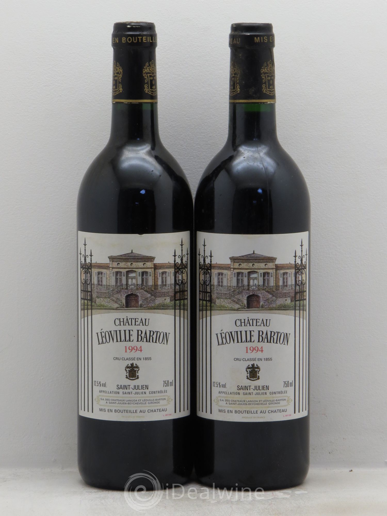 Château Léoville Barton 2ème Grand Cru Classé 1994 - Lot de 2 bouteilles - 0