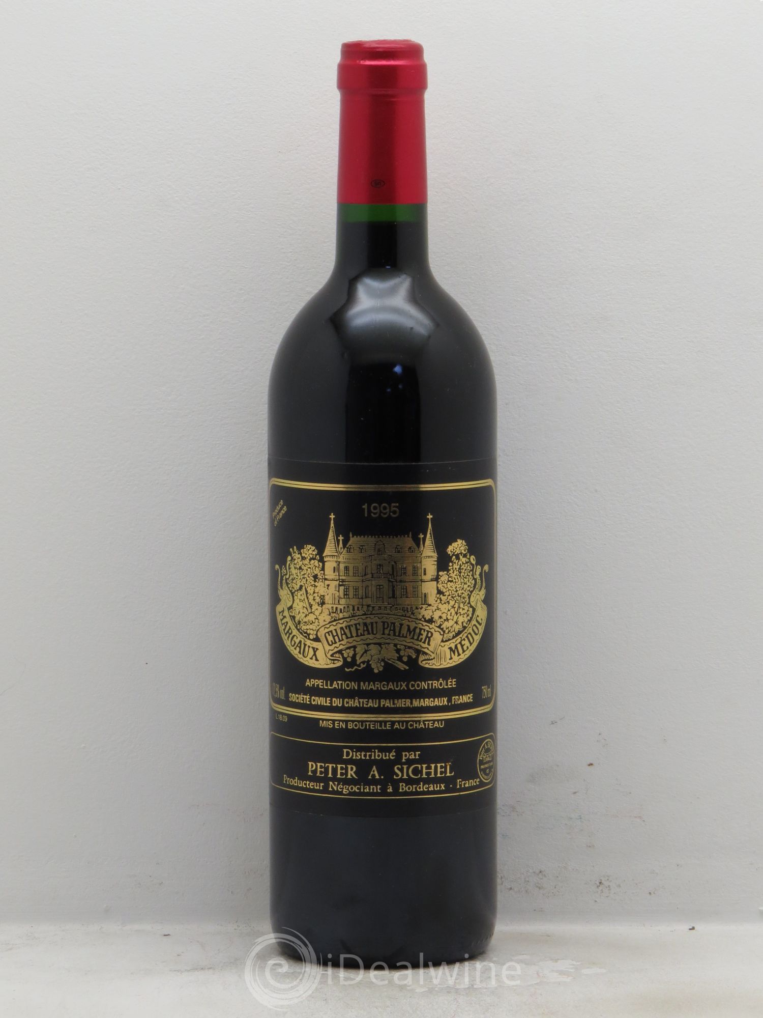 Château Palmer 3ème Grand Cru Classé Négoce Peter A.Sichel 1995 - Lot de 1 bouteille - 0