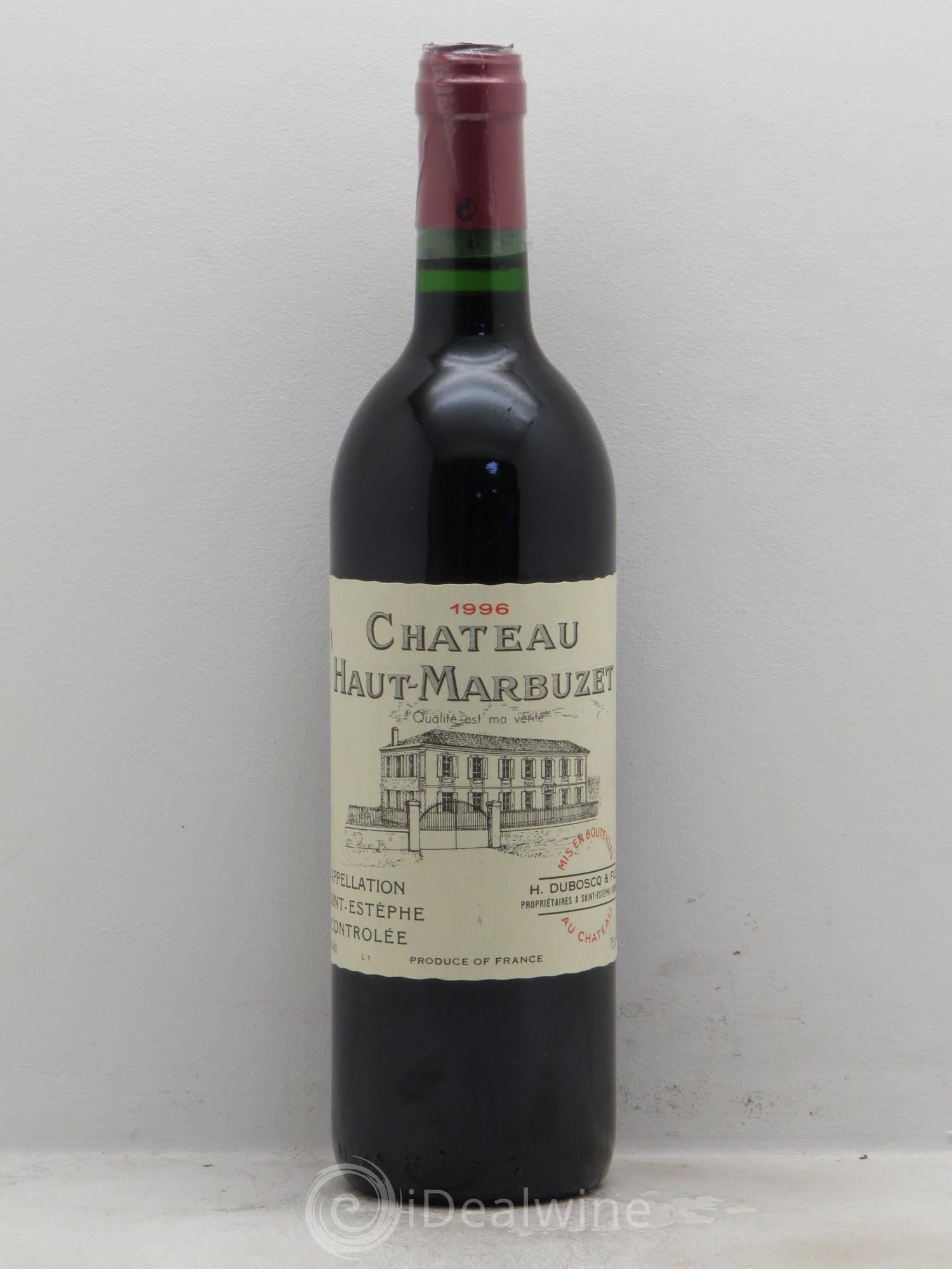 Château Haut Marbuzet 1996 - Lot de 1 bouteille - 0