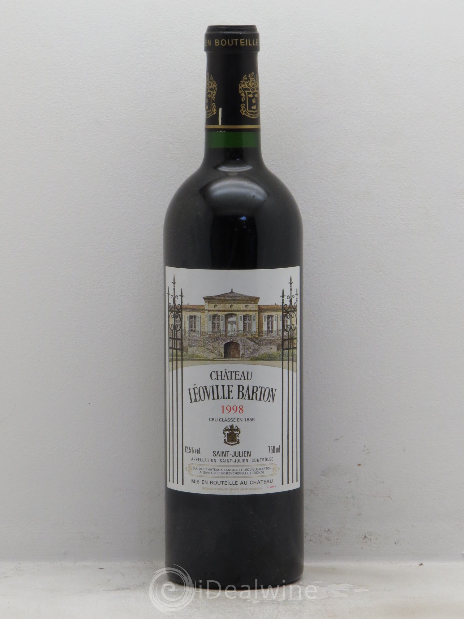 Château Léoville Barton 2ème Grand Cru Classé 1998 - Lot de 1 bouteille - 0