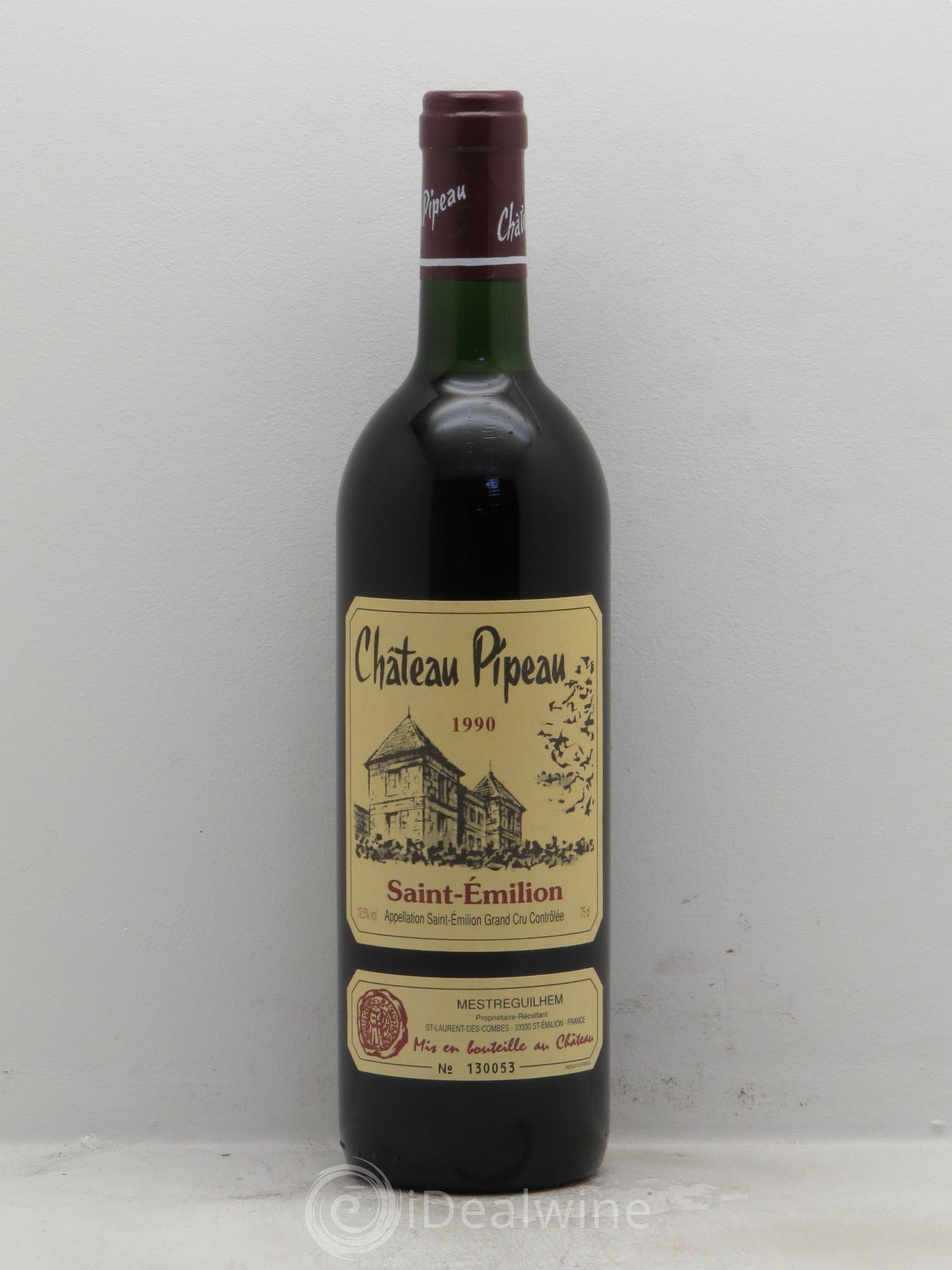 Château Pipeau 1990 - Lot de 1 bouteille - 0