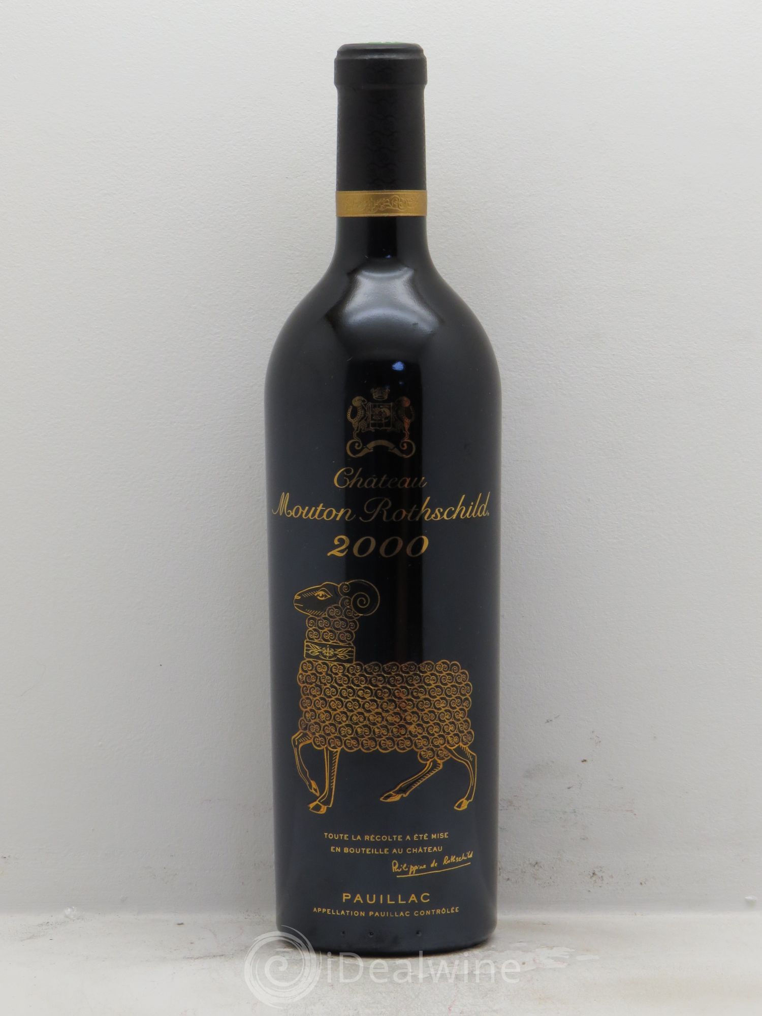 Château Mouton Rothschild 1er Grand Cru Classé 2000 - Lot de 1 bouteille - 0