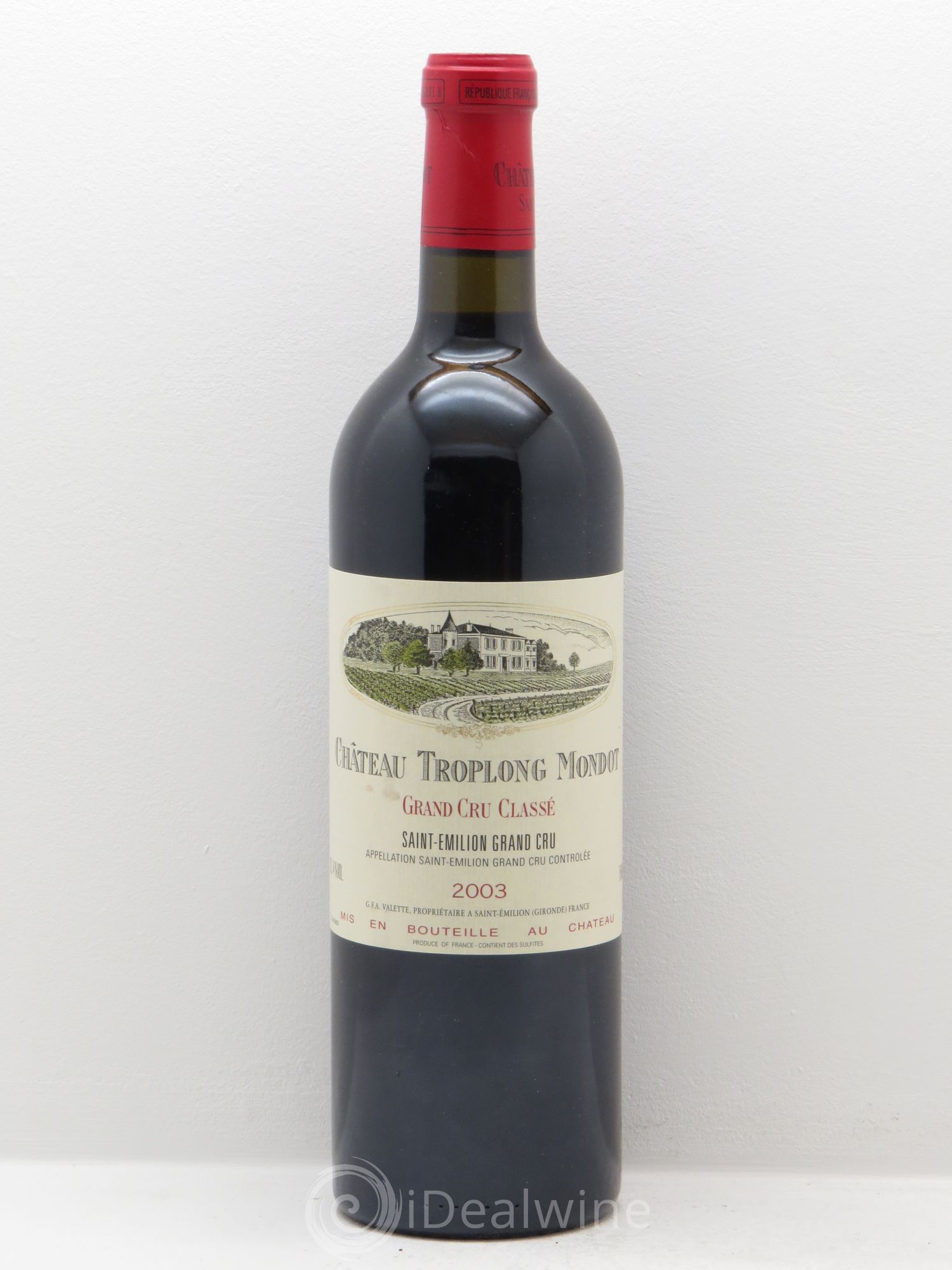 Château Troplong Mondot 1er Grand Cru Classé B 2003 - Lot de 6 bouteilles - 0