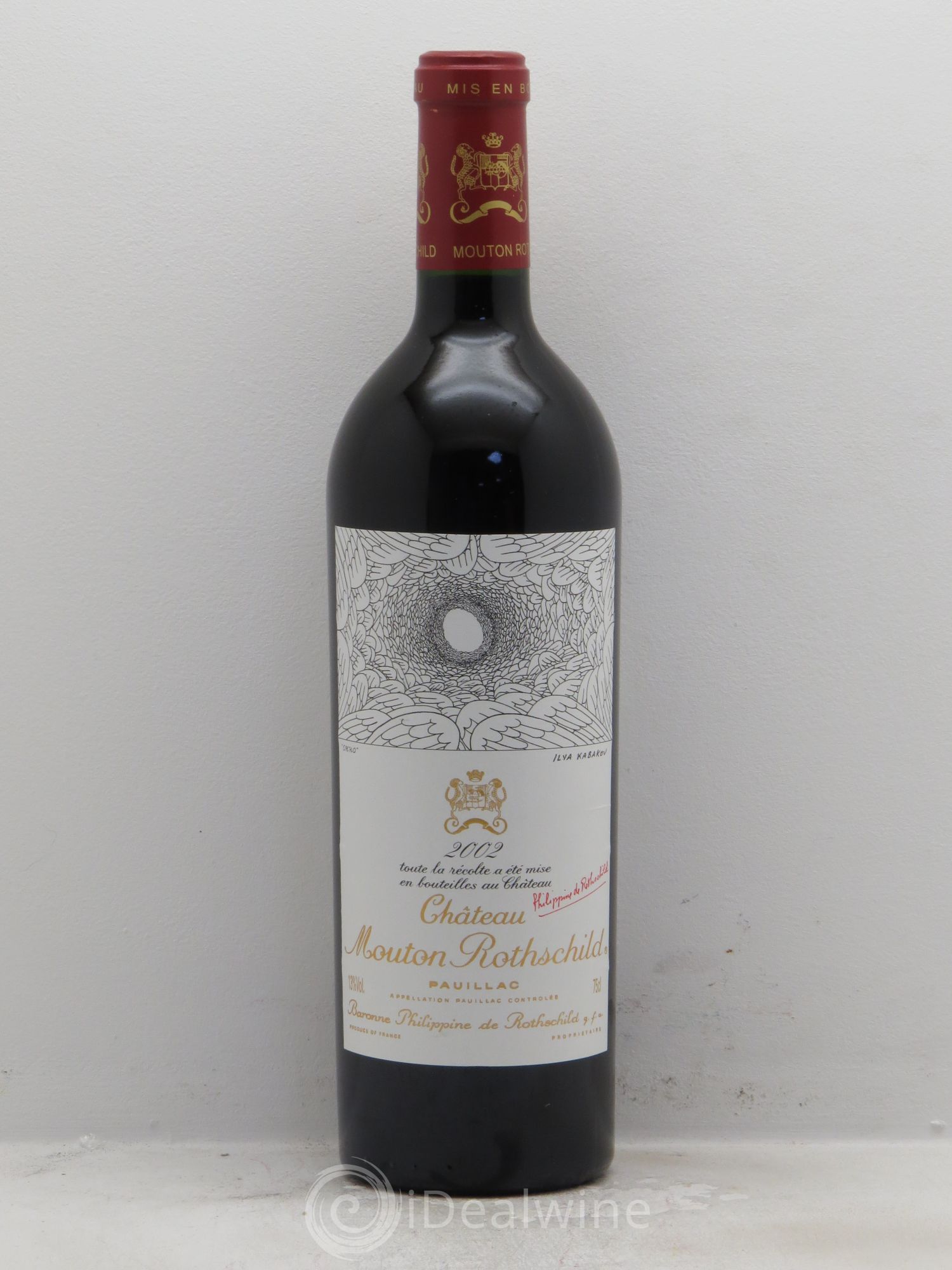 Château Mouton Rothschild 1er Grand Cru Classé 2002 - Lot de 1 bouteille - 0