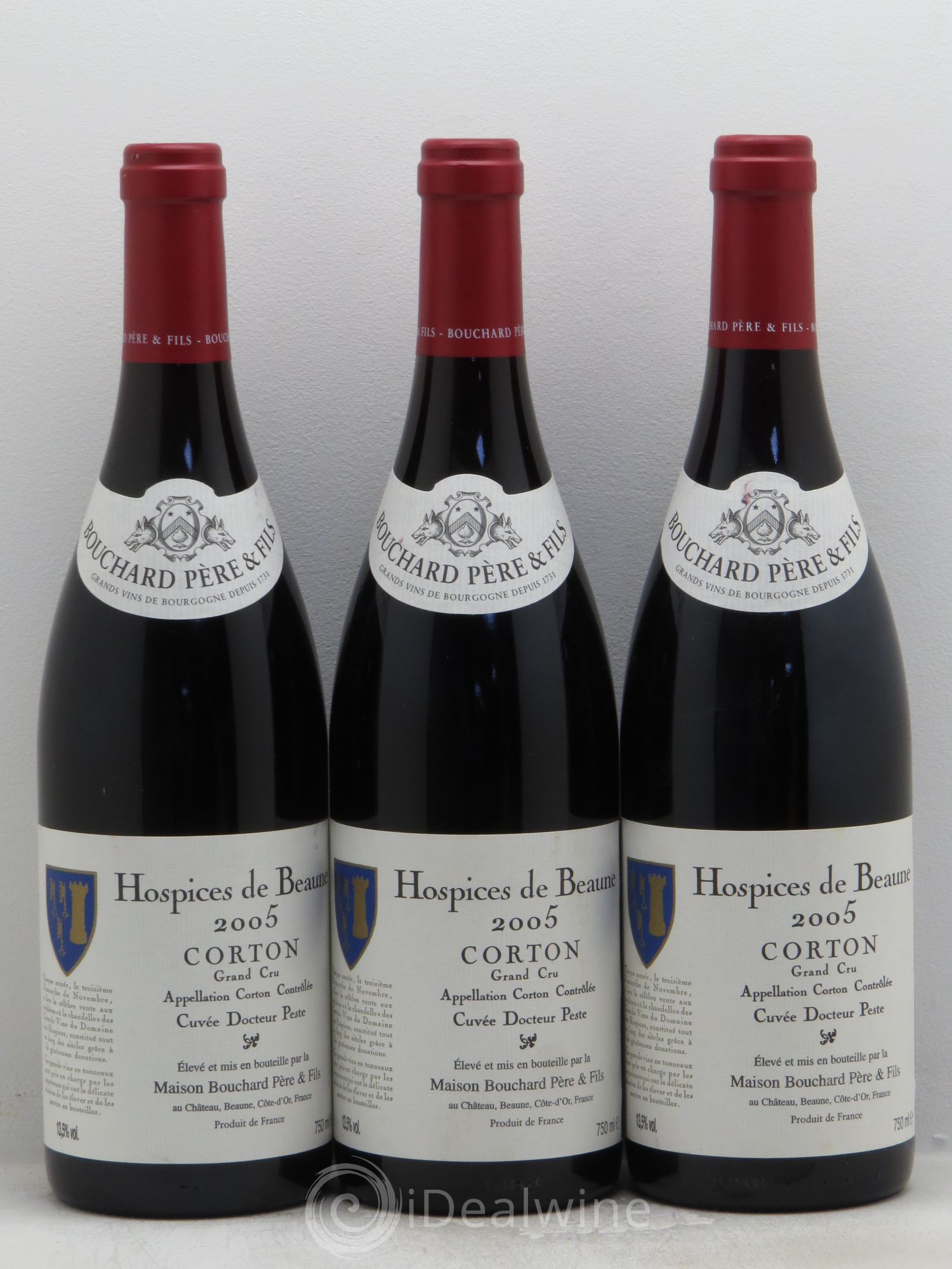 Corton Grand Cru Docteur Peste 2005 - Lot de 3 bouteilles - 0